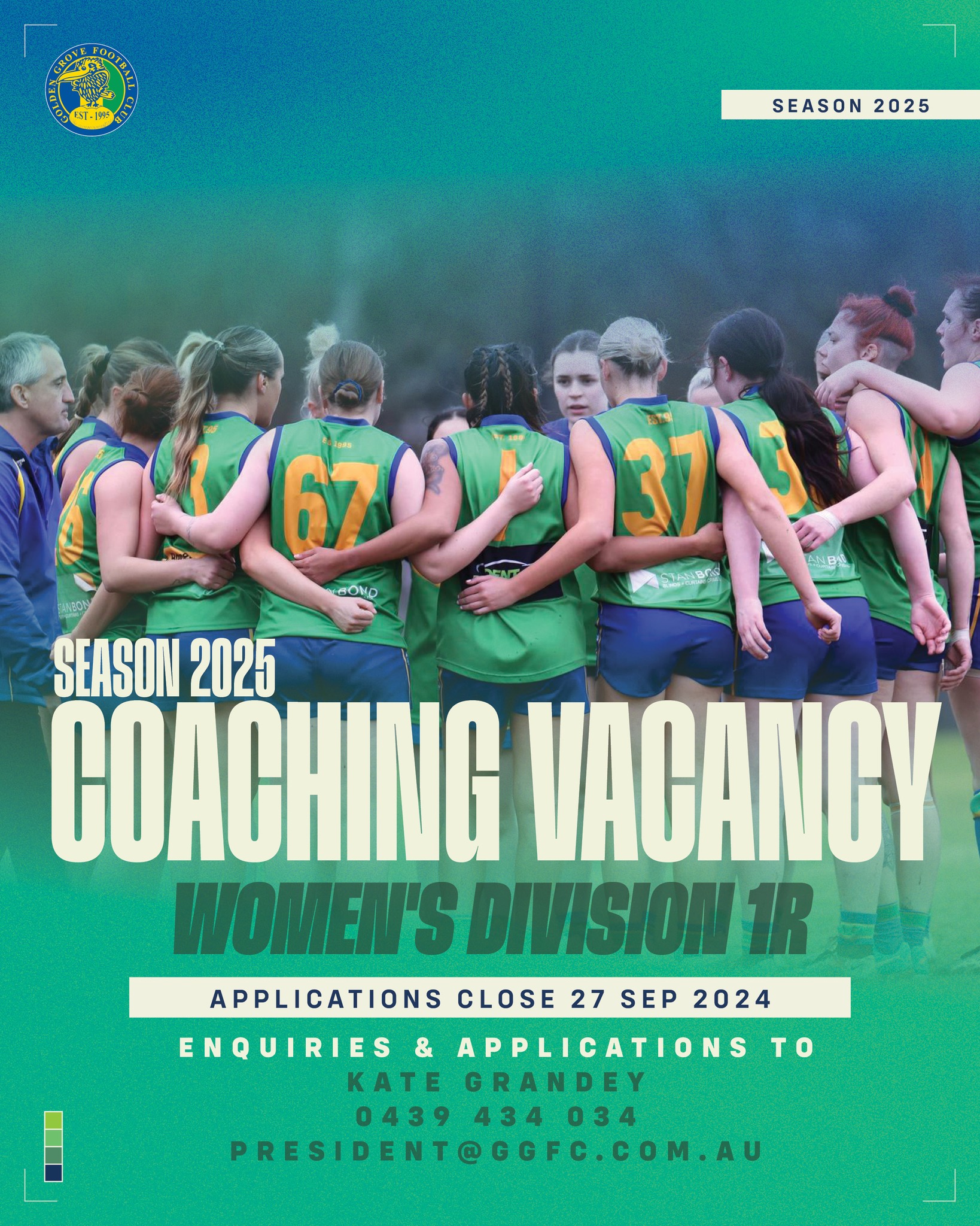 Golden - Golden Grove Football Club is pleased to announce the re ...