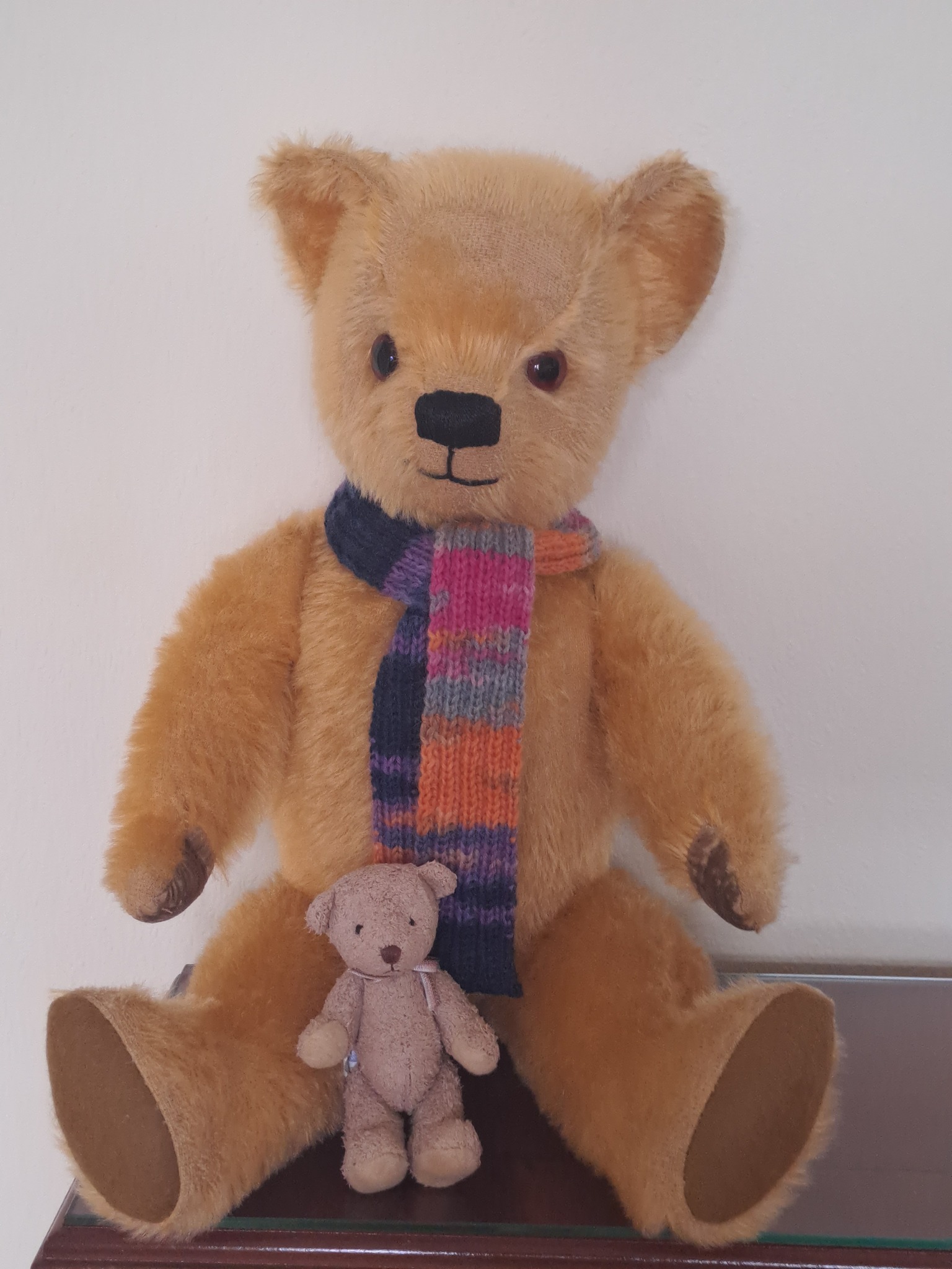 Restored 1950s English pedigree bear Henry