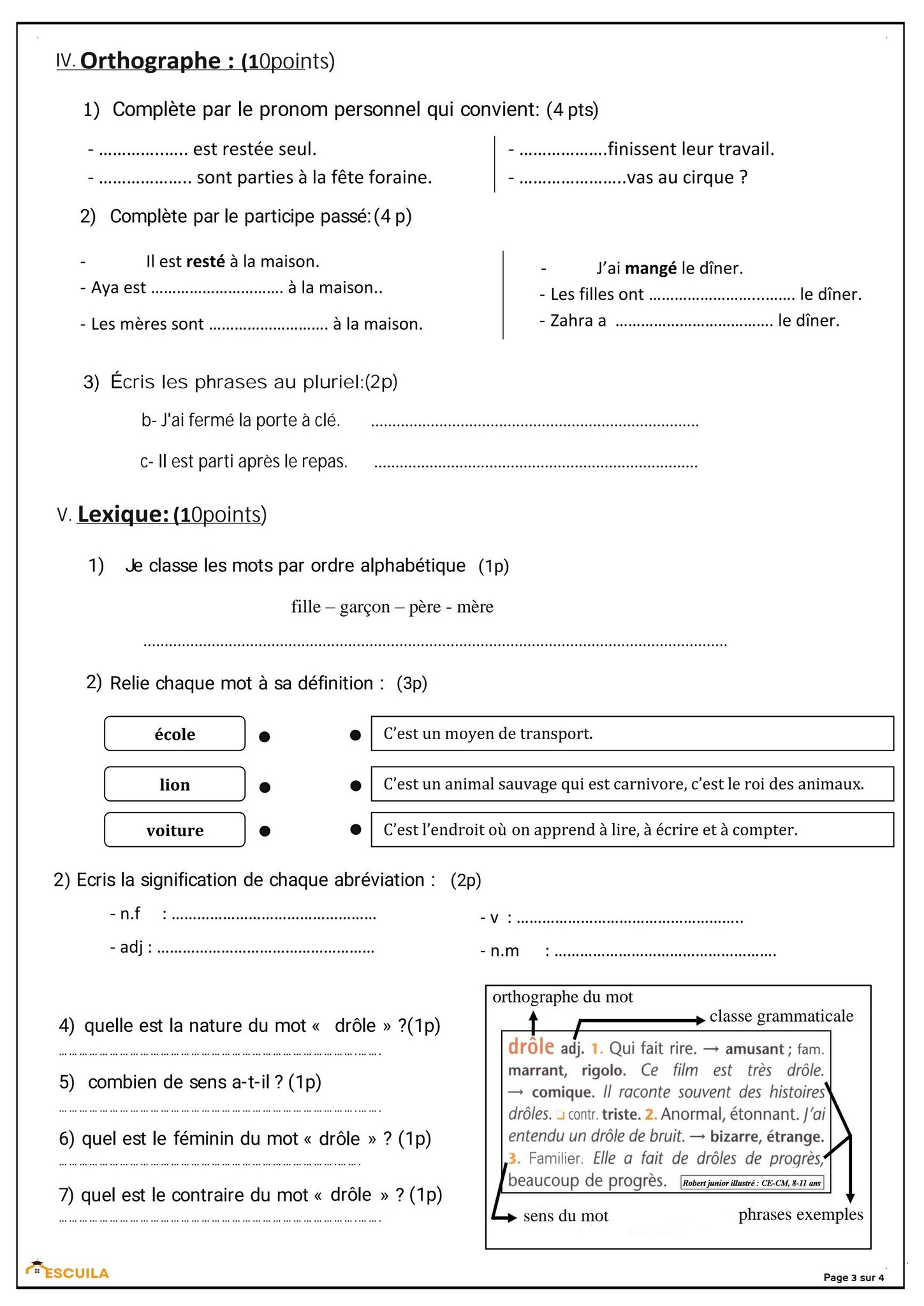 Exercices Ce2 Exercice De Math Ce2 Gratuit à Imprimer