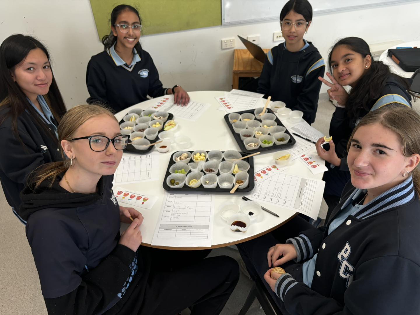 Year 8 and 9 students in the Food... - Point Cook P-9 College