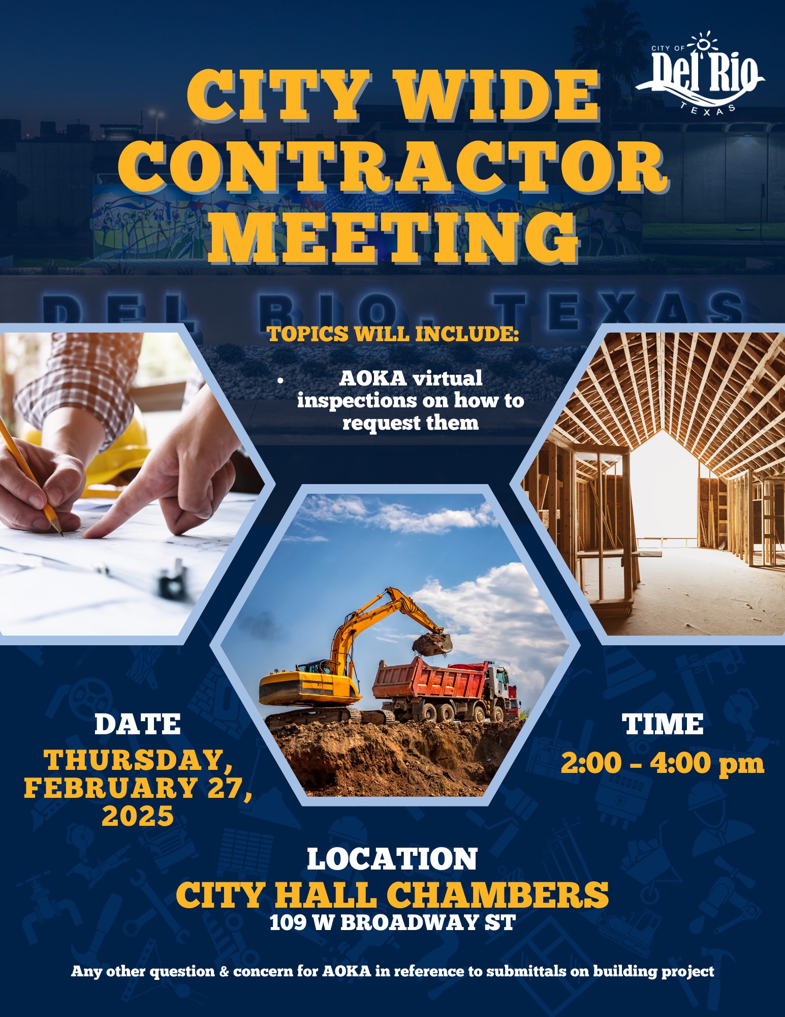 📢 Attention Contractors and... - City of Del Rio Government