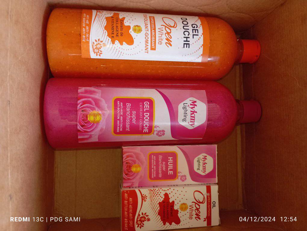 Set Mykmy Gel Douche & Huile Blanchissante - Anti-Taches, Uniformise Le Teint - 120ml