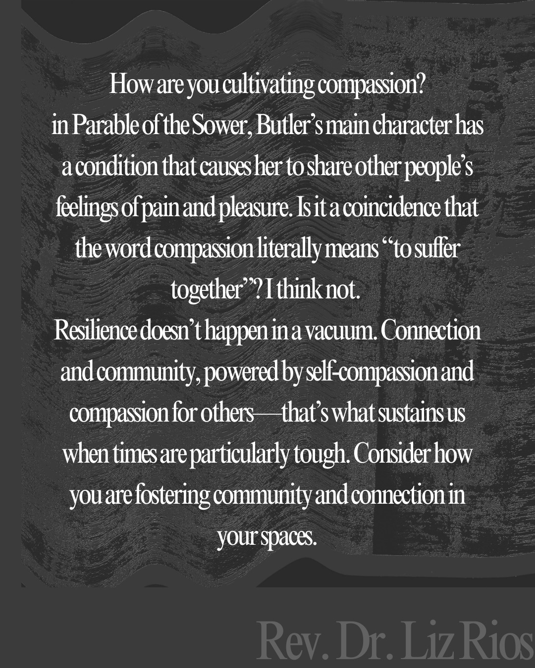 Passion2Plant - Dr. Liz Rios reminds us: “How are you cultivating ...