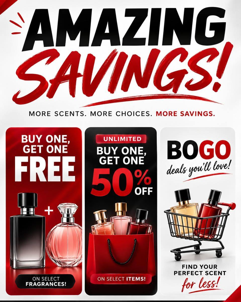 ✨ Smell amazing, save even more! Your favorite fragrances are