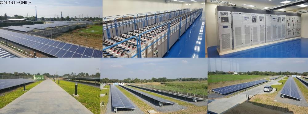 Leonics - Hybrid Grid Interactive PV Solar Farm System Battery Storage ...