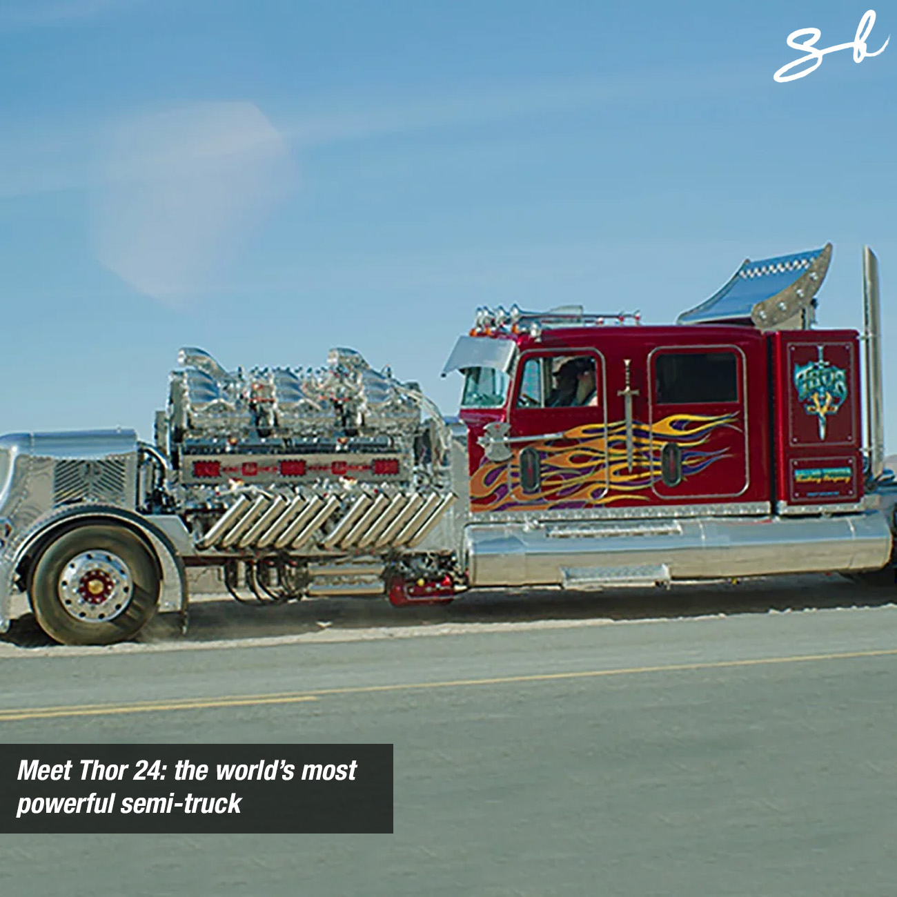 Supercar - Under the hood of Thor 24 are two 12-cylinder Detroit diesel ...