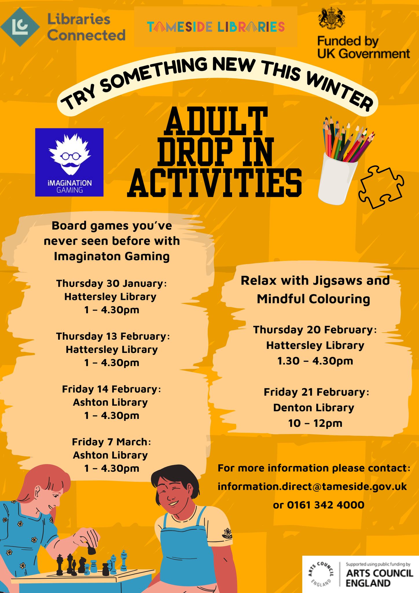 You've got the opportunity to do some... - Tameside Libraries