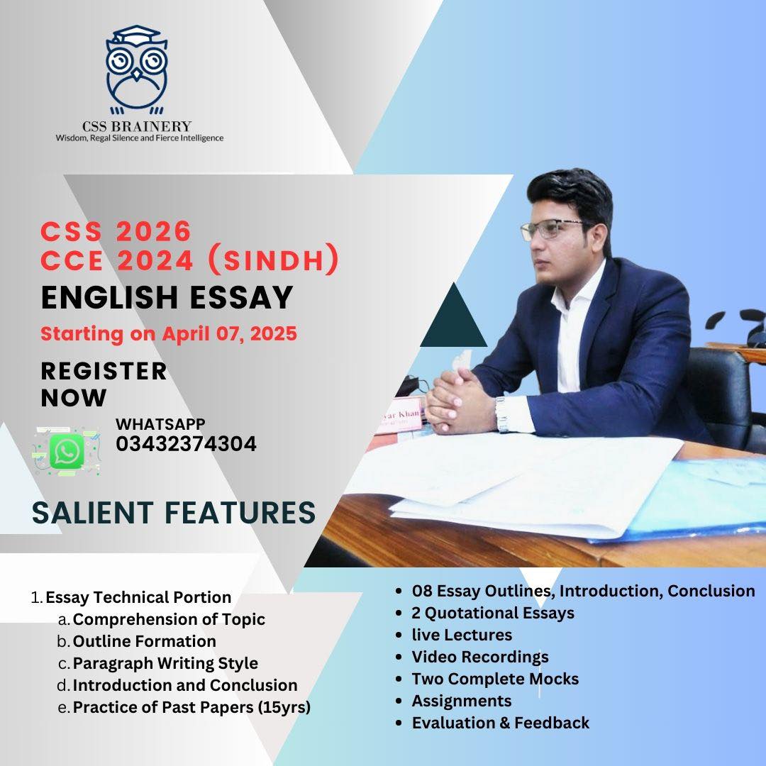 CSS - 🚀 First Batch of the Year – Enroll Now! 🚀 CSS 2026 & CCE 2024 ...