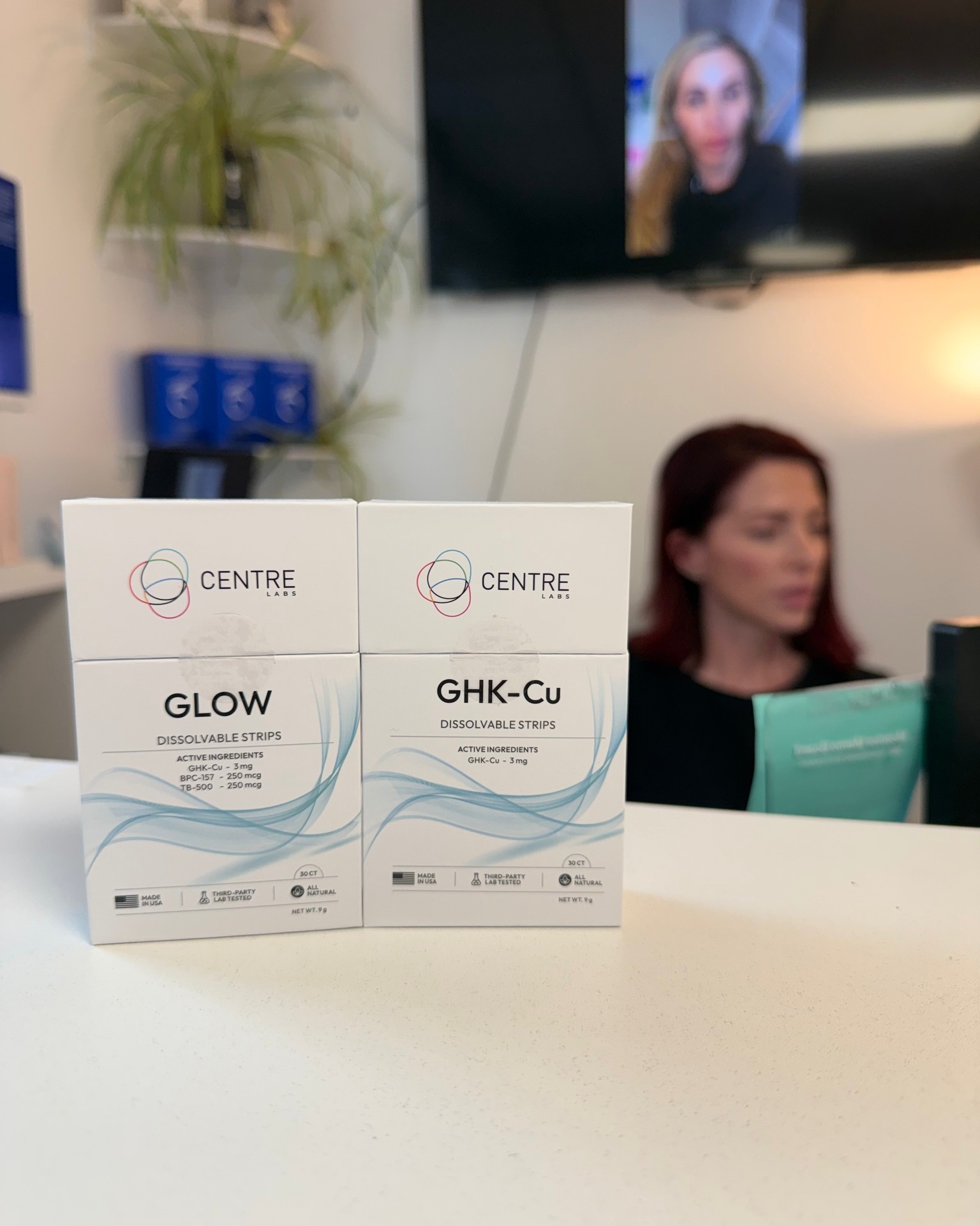 ghk-cu strips Buccal peptide for skin support at Atlantic Aesthetics Maine 4pack Peptides for Depression and Size:10 ml