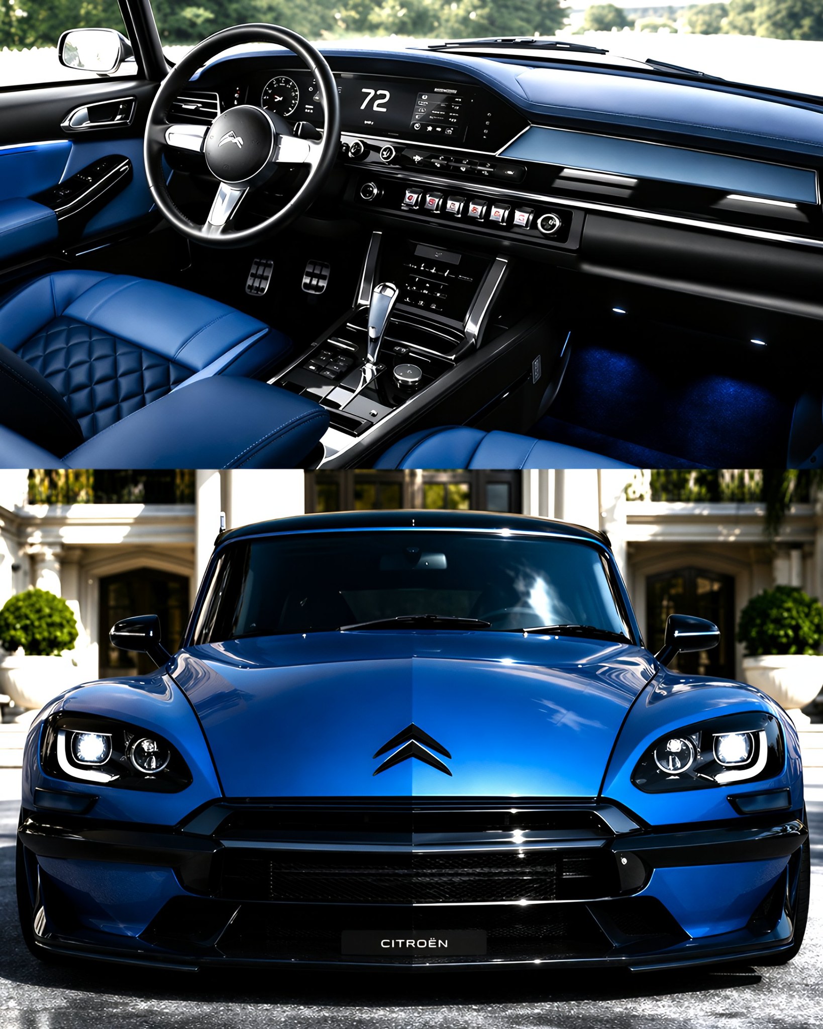A New 2026 Citroën DS19 Blue Unveiled - A Luxury Sedan That