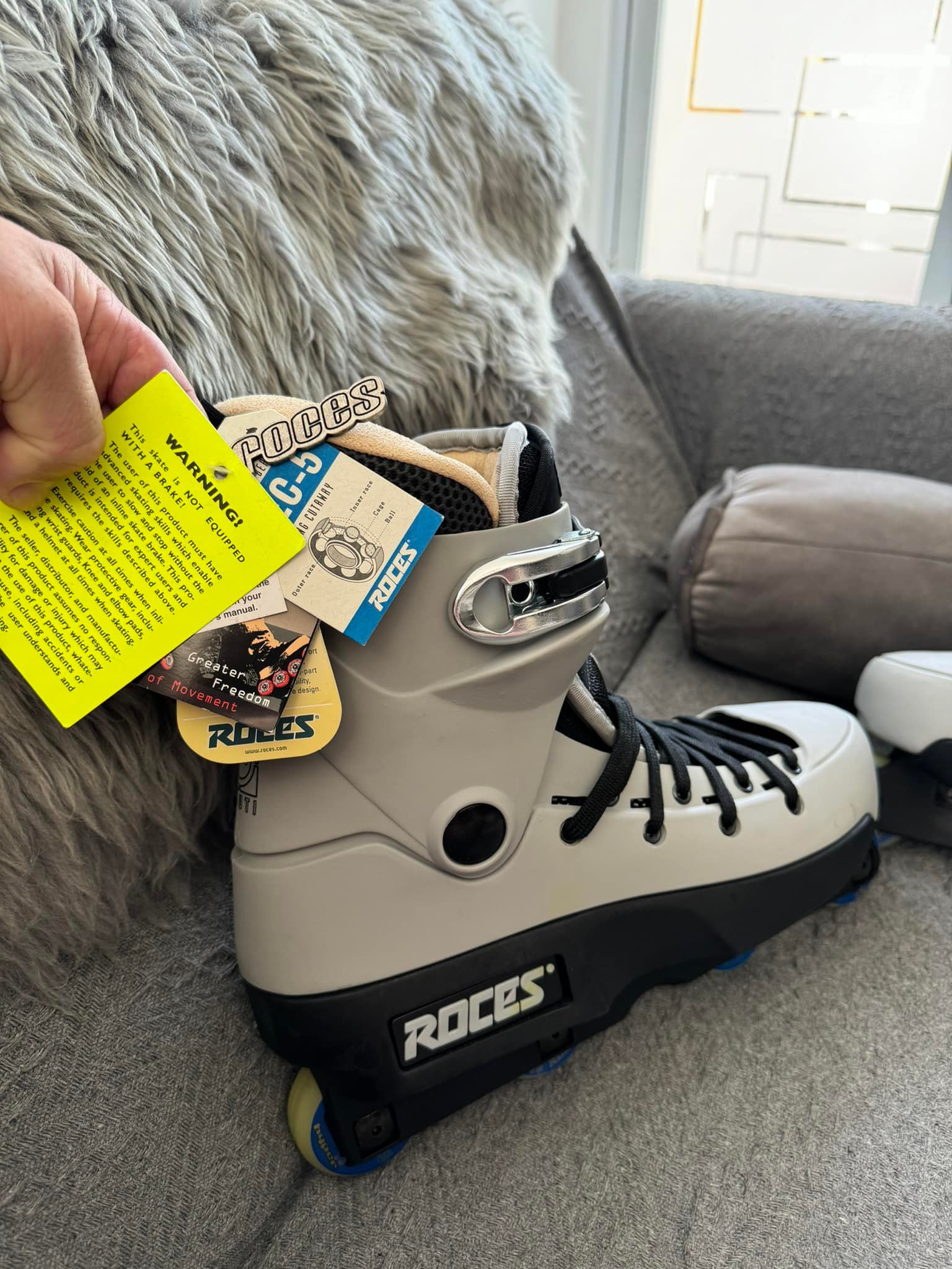 Roces Khuti skates with tags from 2003