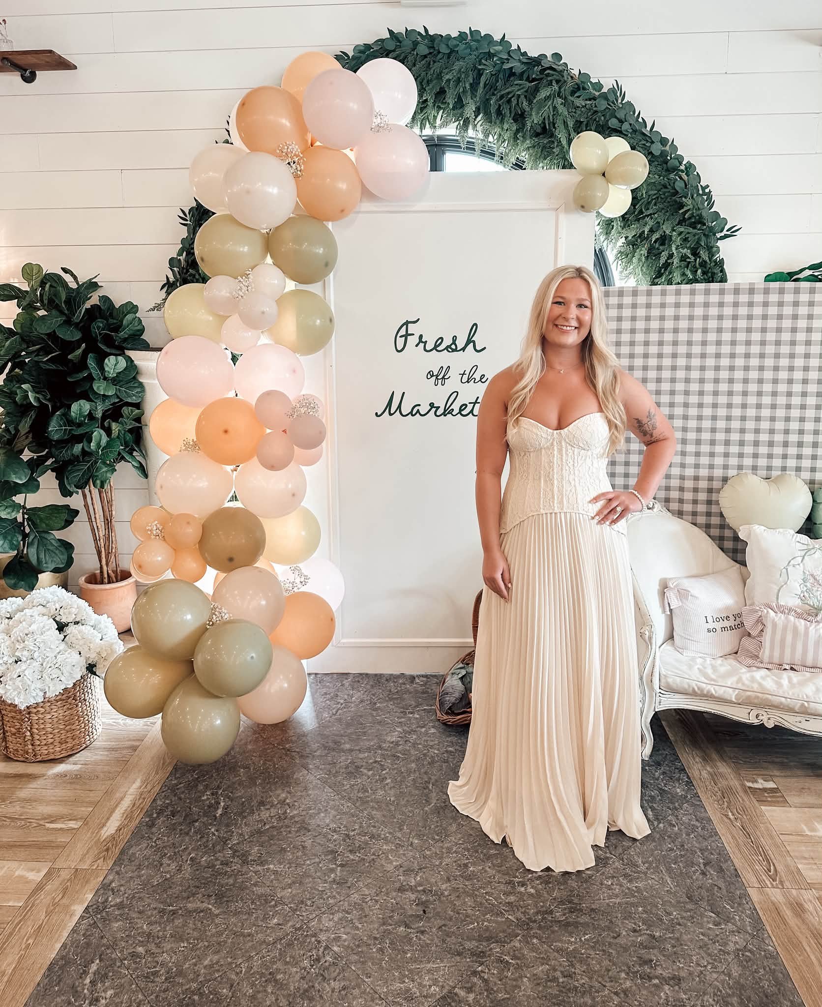 farmers market bridal shower dress Zoe's market-inspired celebration Color:Jam natural fiber clothing The Best Websites to Bridal party