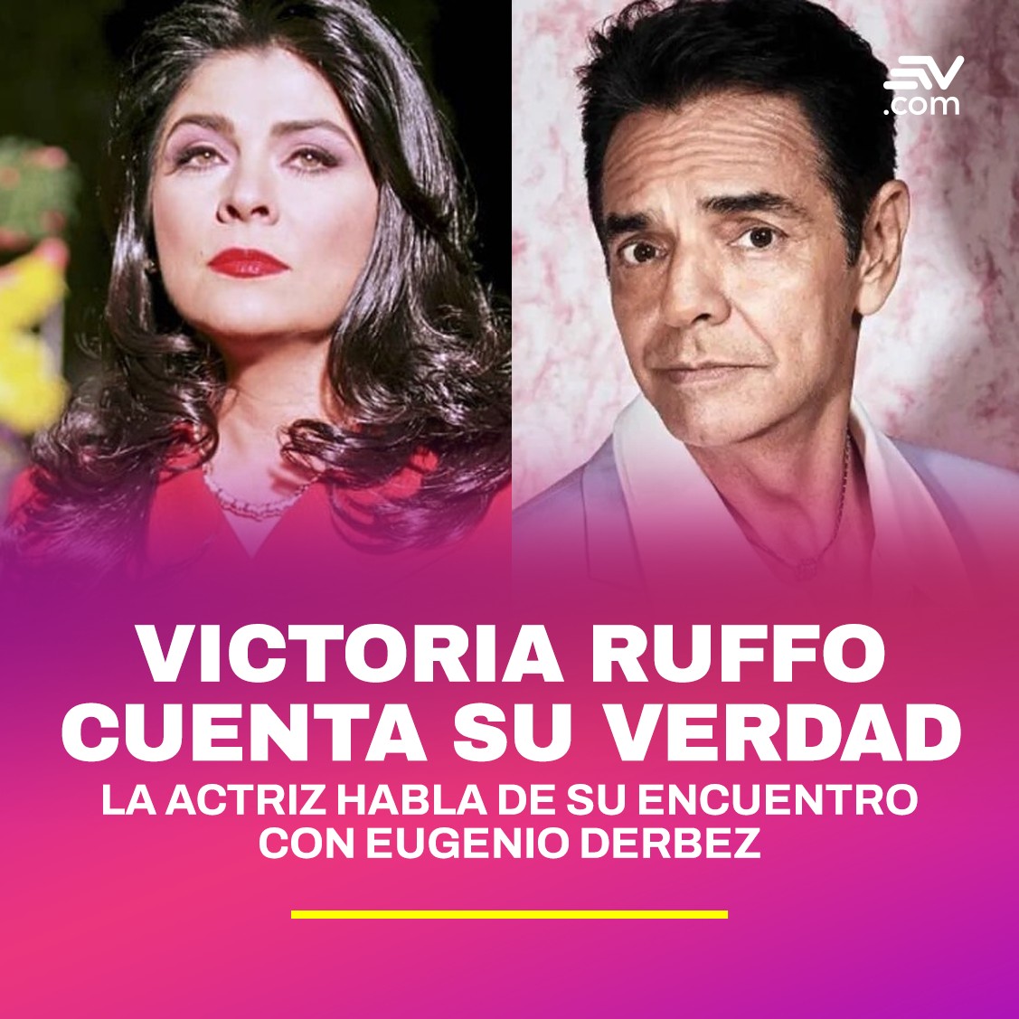 Ecuavisa - La actriz mexicana, #VictoriaRuffo, se sinceró...