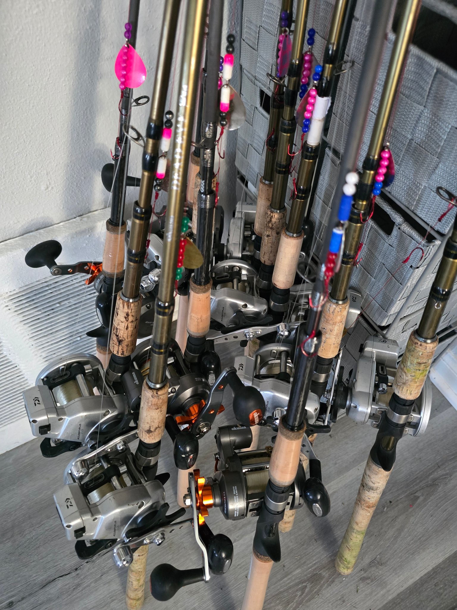 okuma dead eye trolling planer board rod GLT Telescopic Rods steel tip Okuma Dead Eye Pro Series