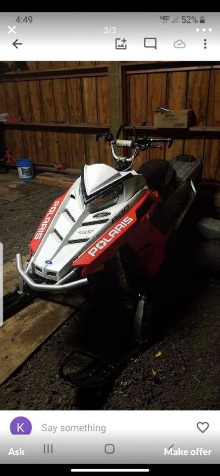2013 Polaris pro rmk 800 special edition