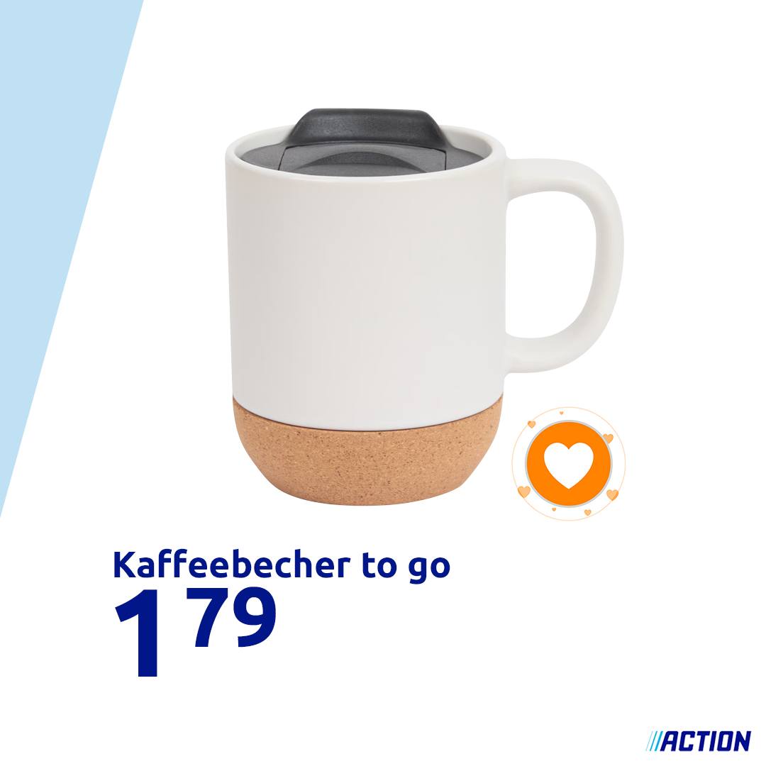 Keine Zeit? Nur keinen Stress. Nimm deinen Kaffee einfach in diesem To-Go-Becher mit ☕️