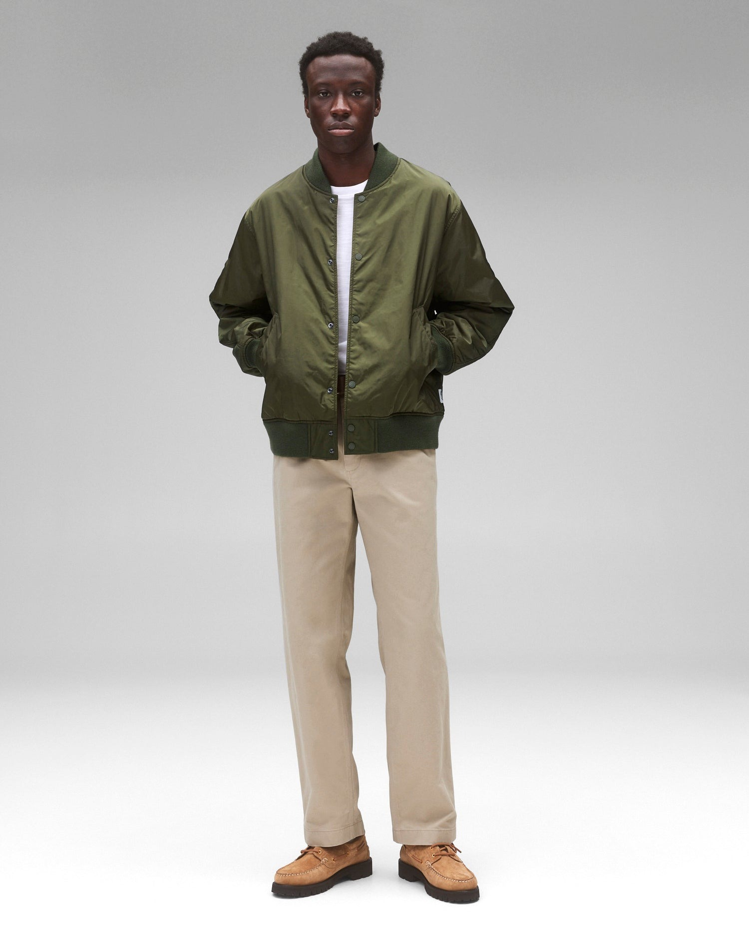 Econyl What Is A Stadium Jacket The Reigning Champ Econyl Satin 