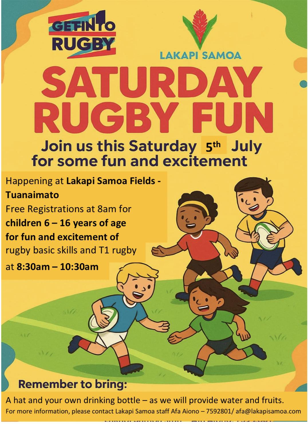 Lakapi - KIDS' FOOTY FRENZY IS COMING! 🏉👧🏻🧒 Gear up for an action ...