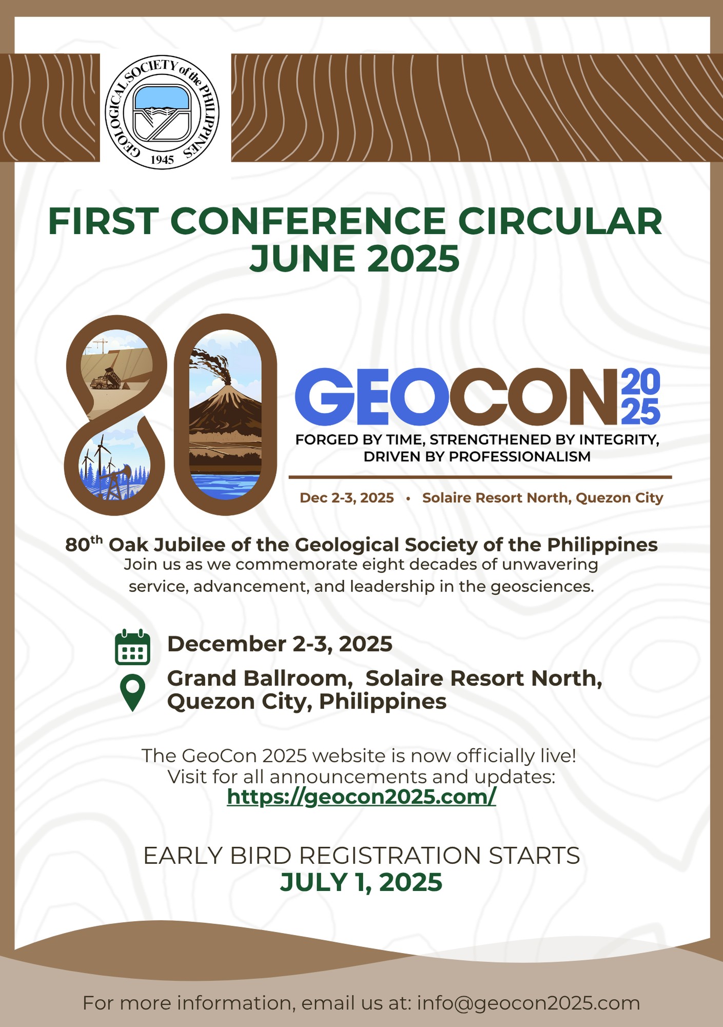 GSP GeoCon - Sharing with you the FIRST CIRCULAR of the... | Facebook