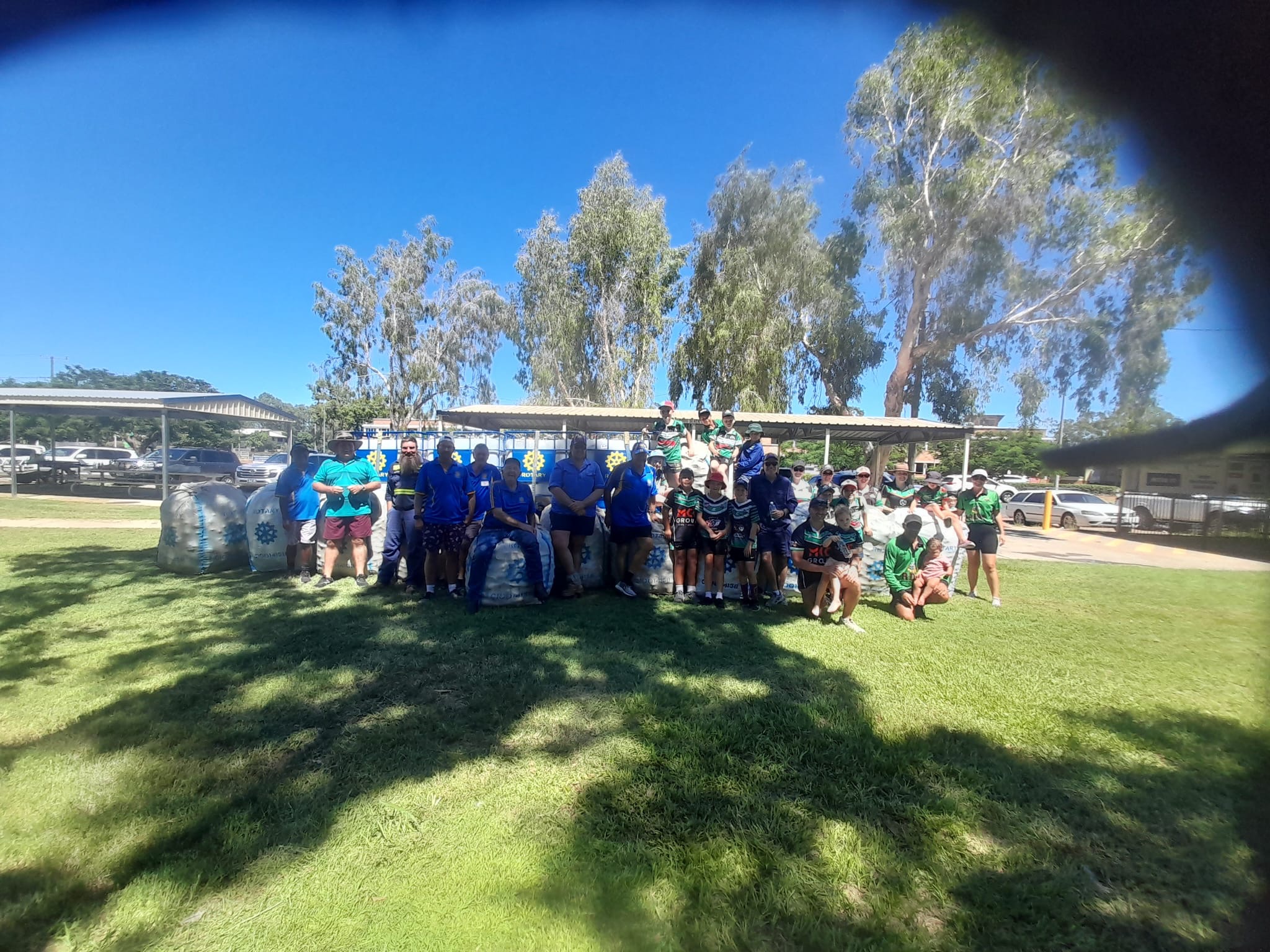 Rotary - Another successful morning sorting containers at Rotary Park ...