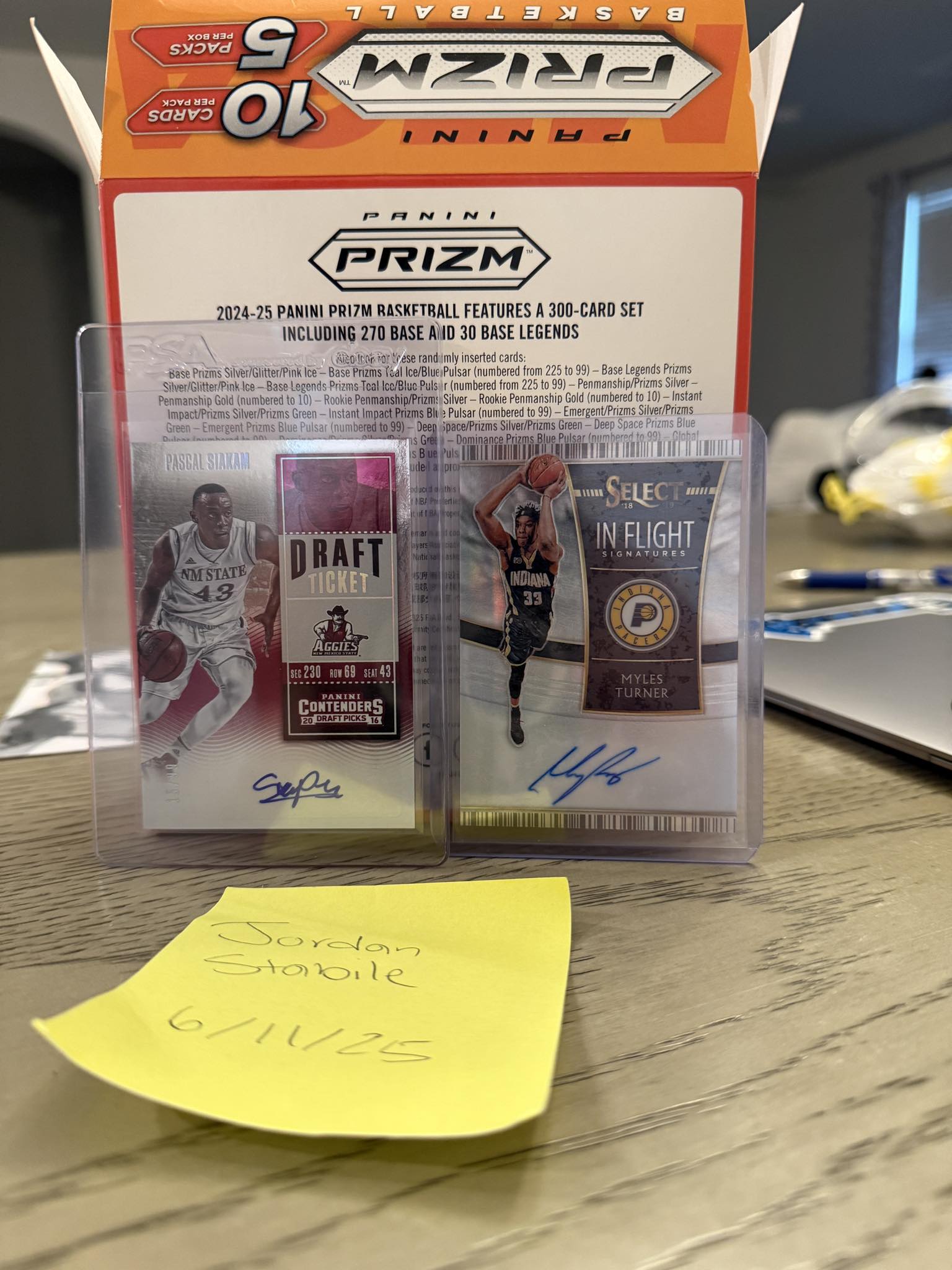 Pascal Siakam premium ink auto gold card for sale