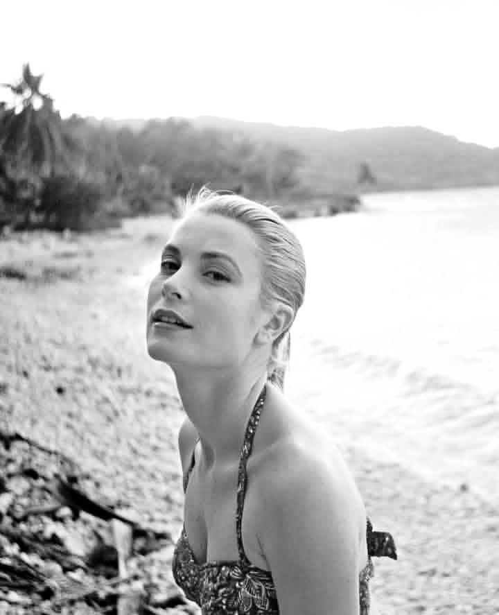 Grace Kelly photographed by Howell Conant in Montego Bay, Jamaica