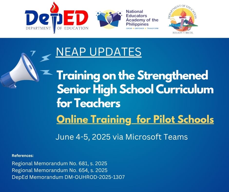 NEAP Region V - 📣 Great News Teachers and School Leaders... | Facebook