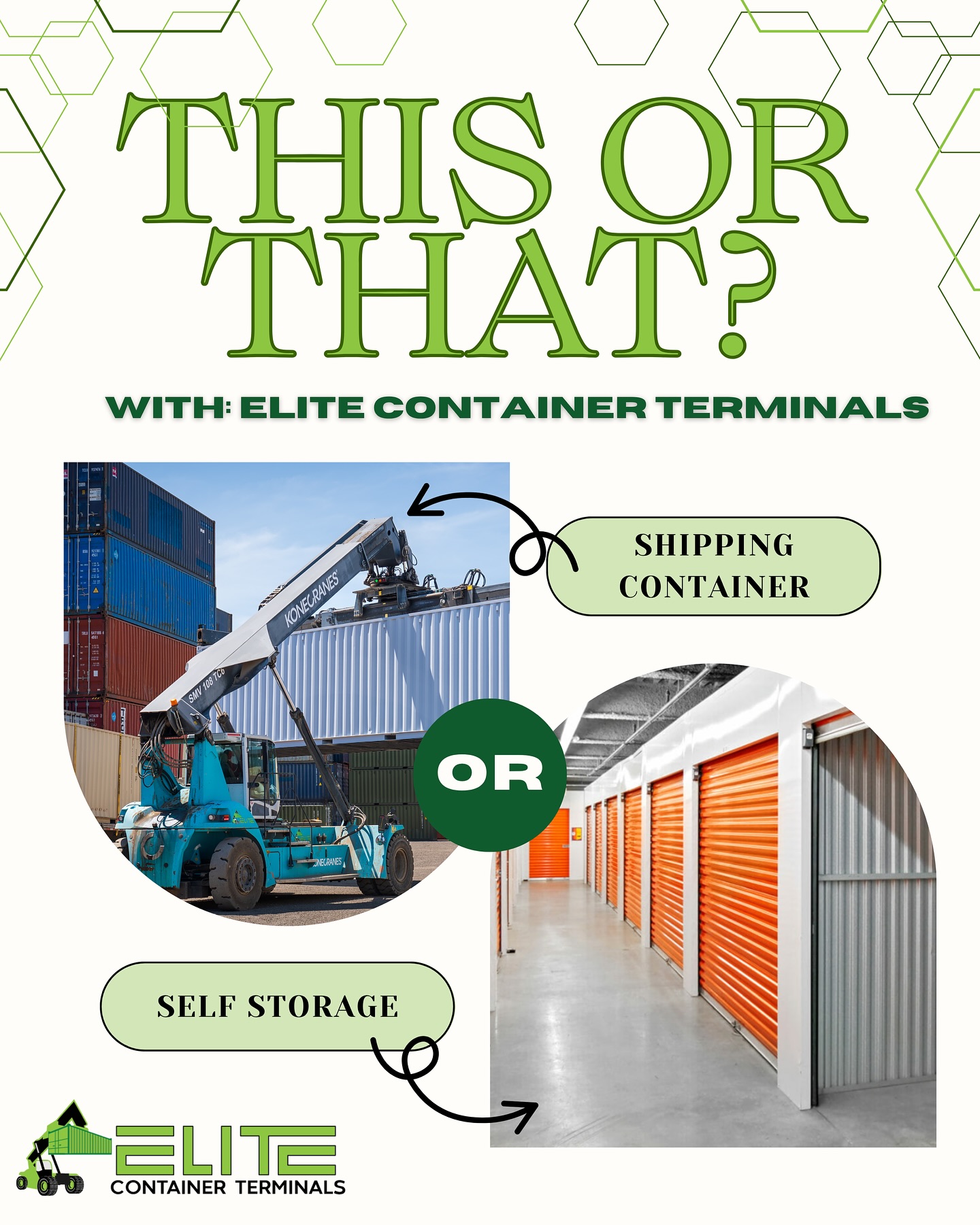 This or That? Shipping... - Elite Container Terminals | Facebook