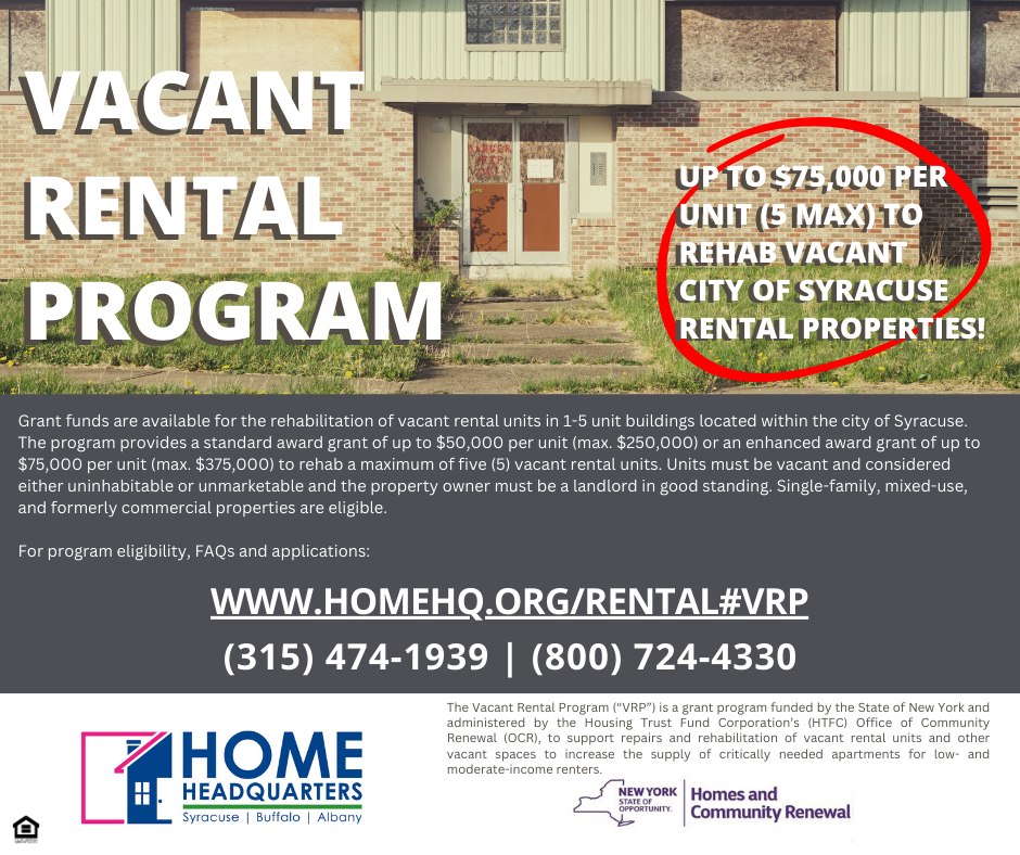 Home HeadQuarters - ATTENTION City of Syracuse Landlords! Get up to ...