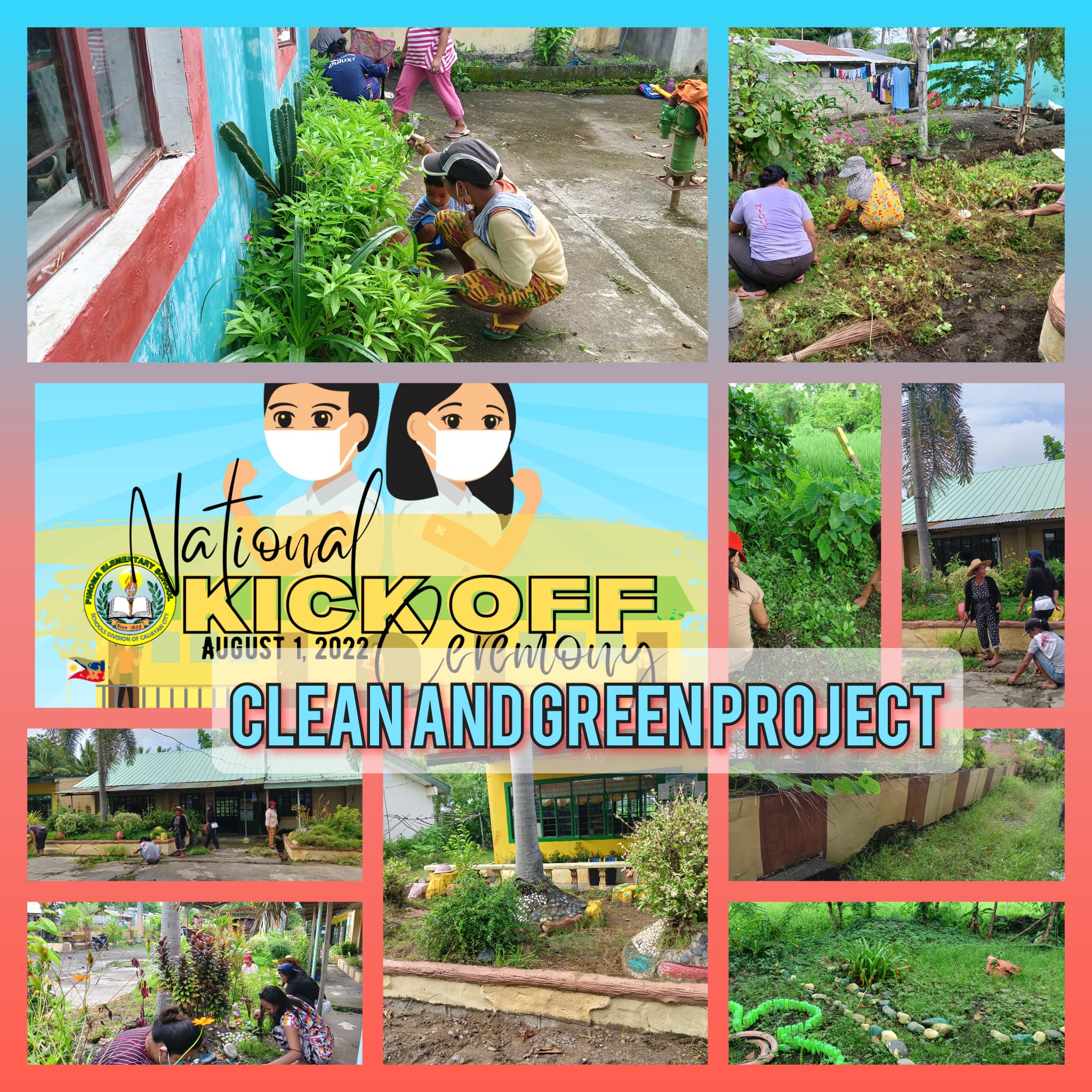 Brigada Eskwela 2022. Pic collage for... - Pinoma ES Bulletin