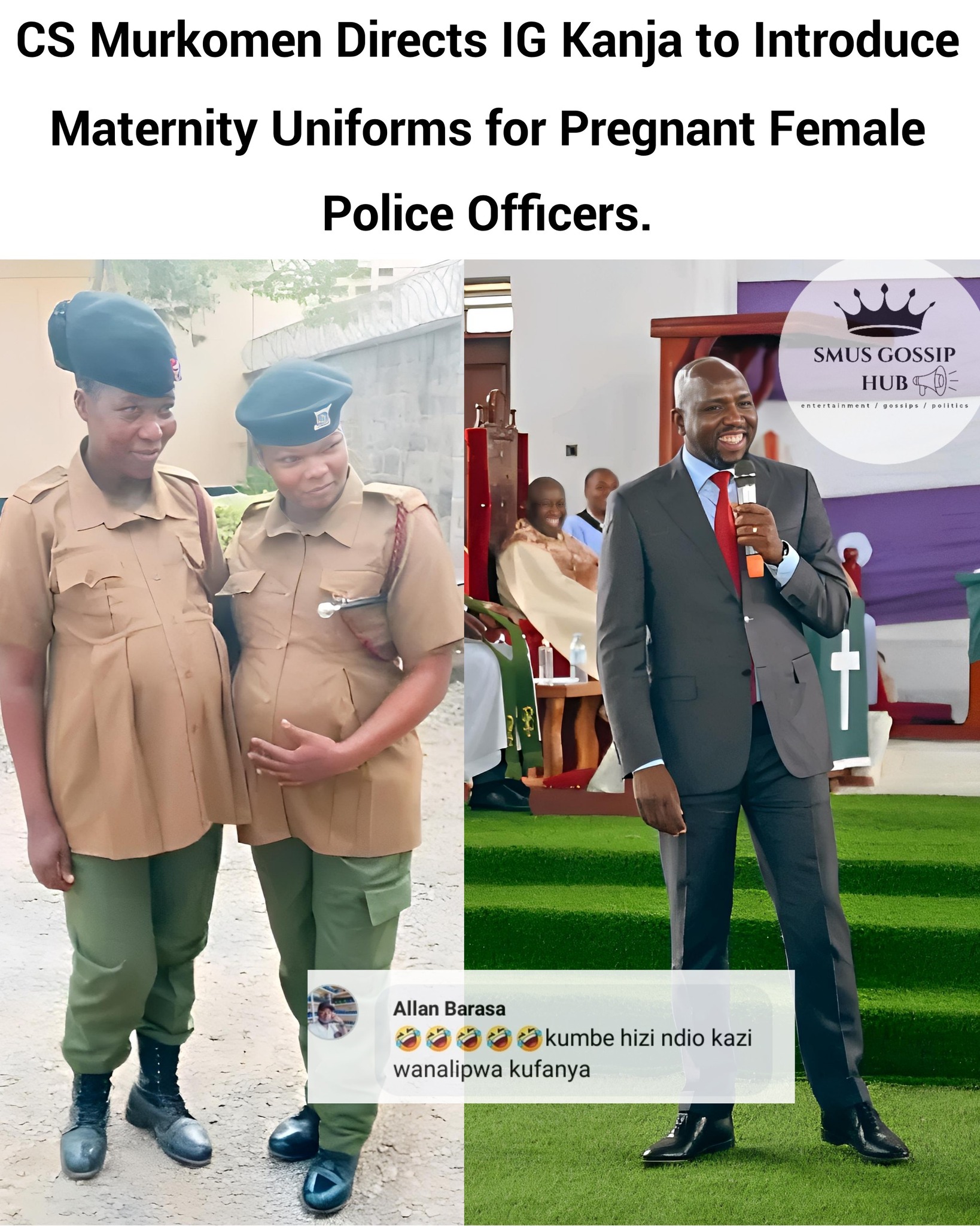 smus-cs-murkomen-directs-ig-kanja-to-introduce-maternity-uniforms-for
