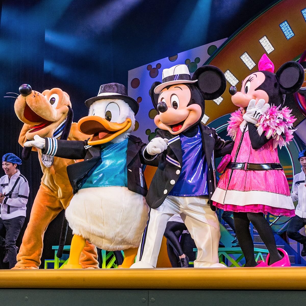 ☆ミッキーマウス ブリキ 【ヴィンテージ】ミッキー、ミニー、ドナルド、プルート 東京ディズニーランド 「クラブマウスビート」☆ #ミッキー #ミニー