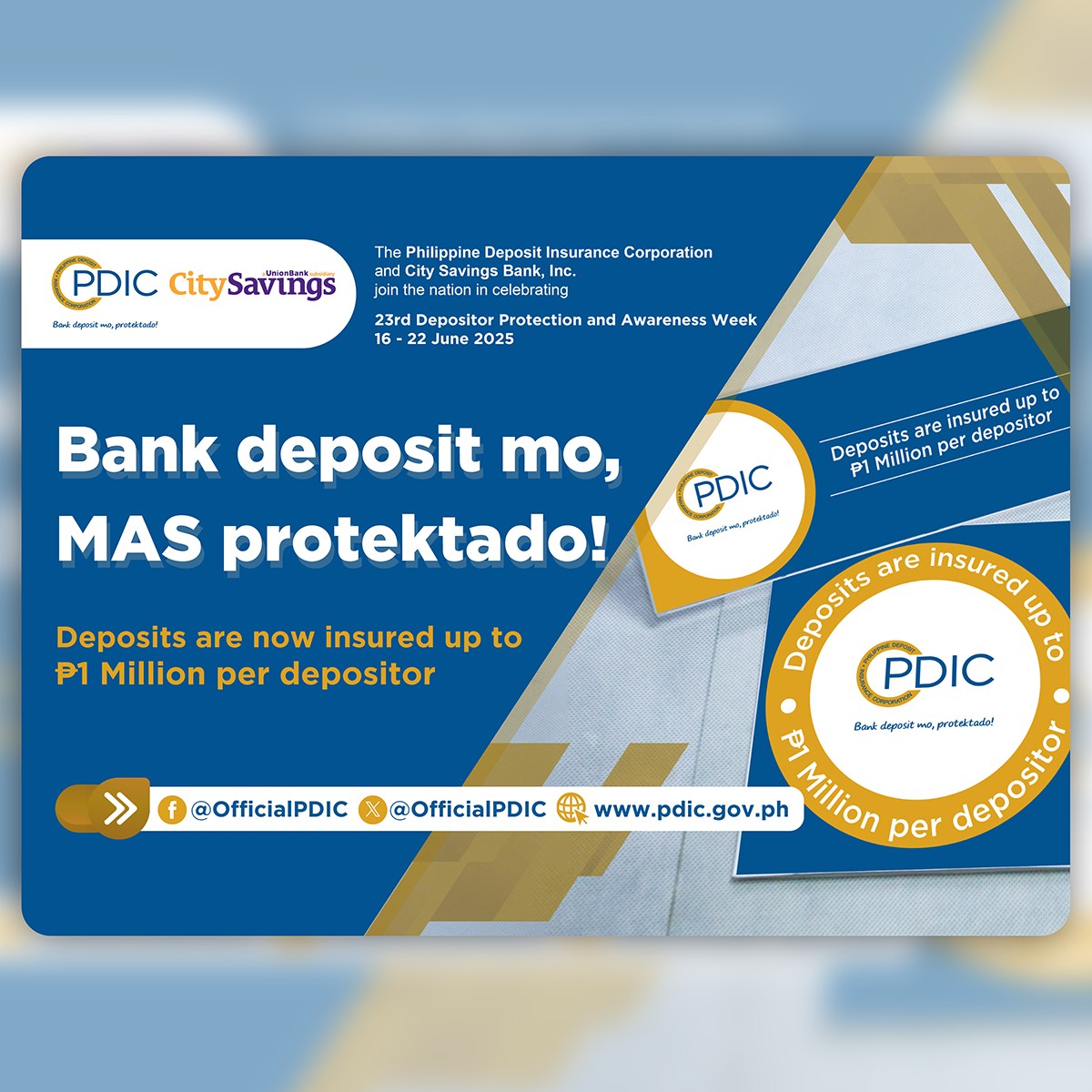 City - City Savings Bank joins the Philippine Deposit Insurance ...