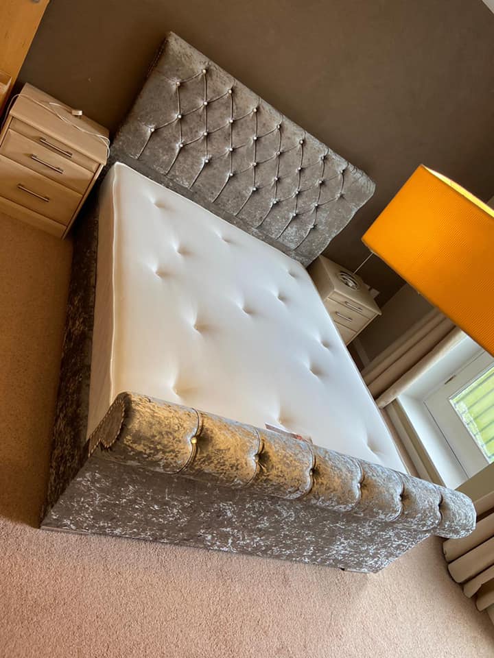 The Chesterfield Sleigh Designer Bed... - Comfort Haven Beds | Facebook