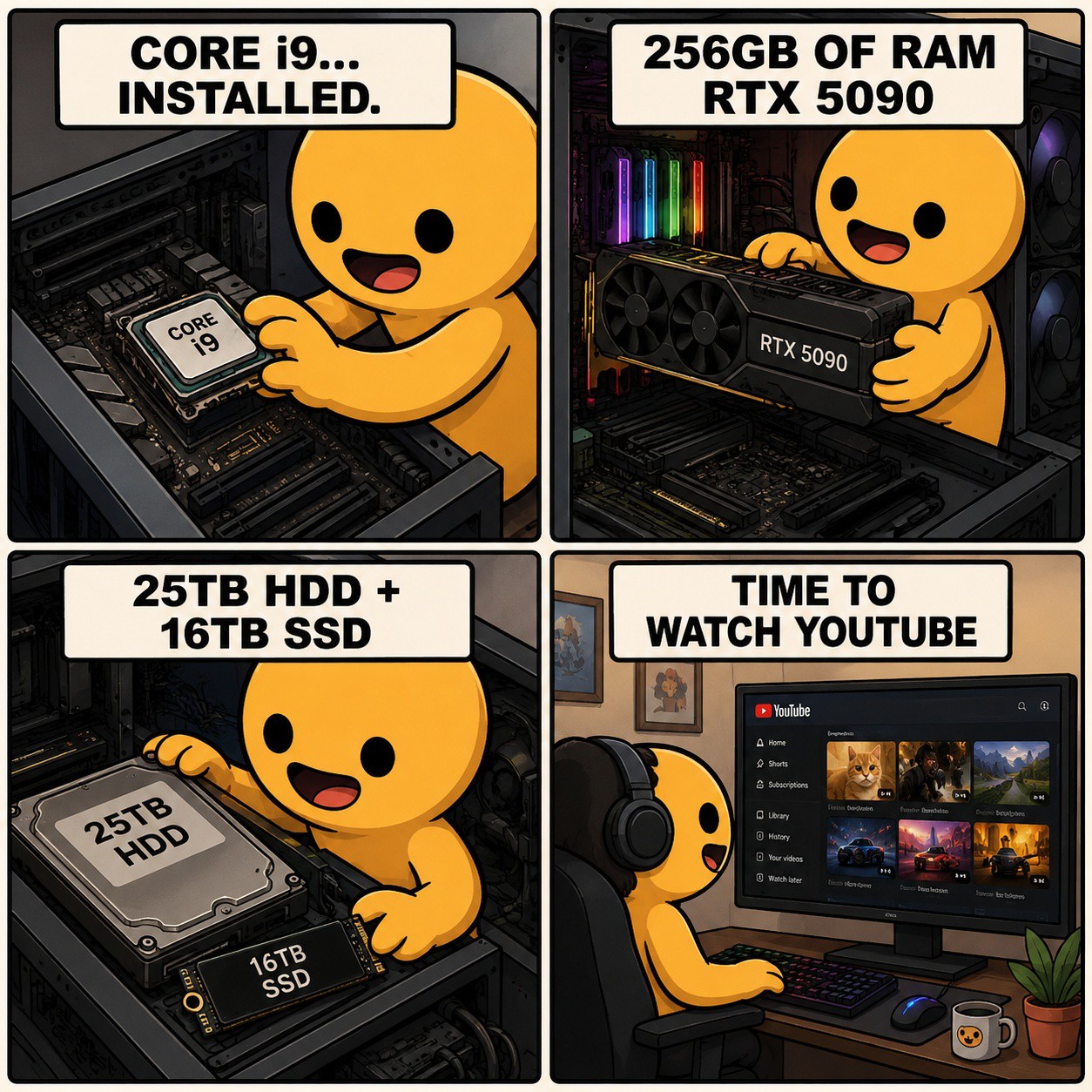 😂 The Ultimate PC for the Simplest Task! A Core i9 processor