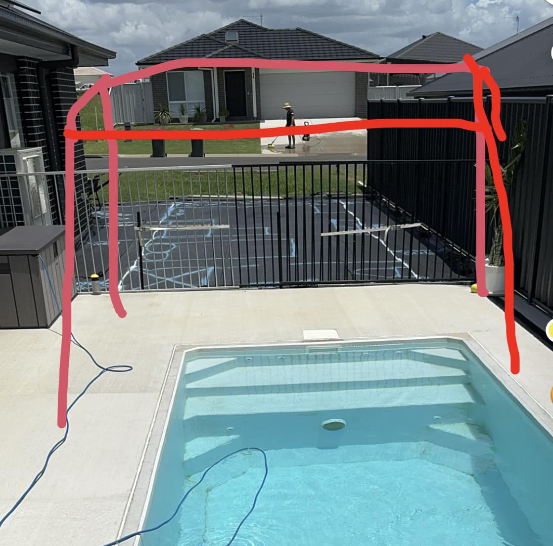 Pool Owners Australia. | Can anyone tell me how close a pergola post or ...