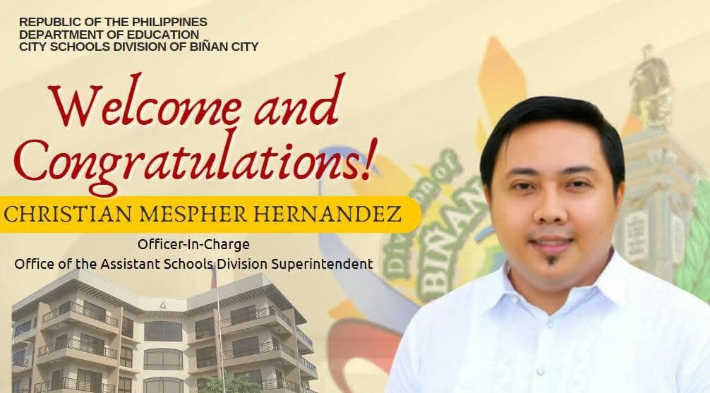 DepEd - Congratulations and welcome to our newly appointed Assistant ...