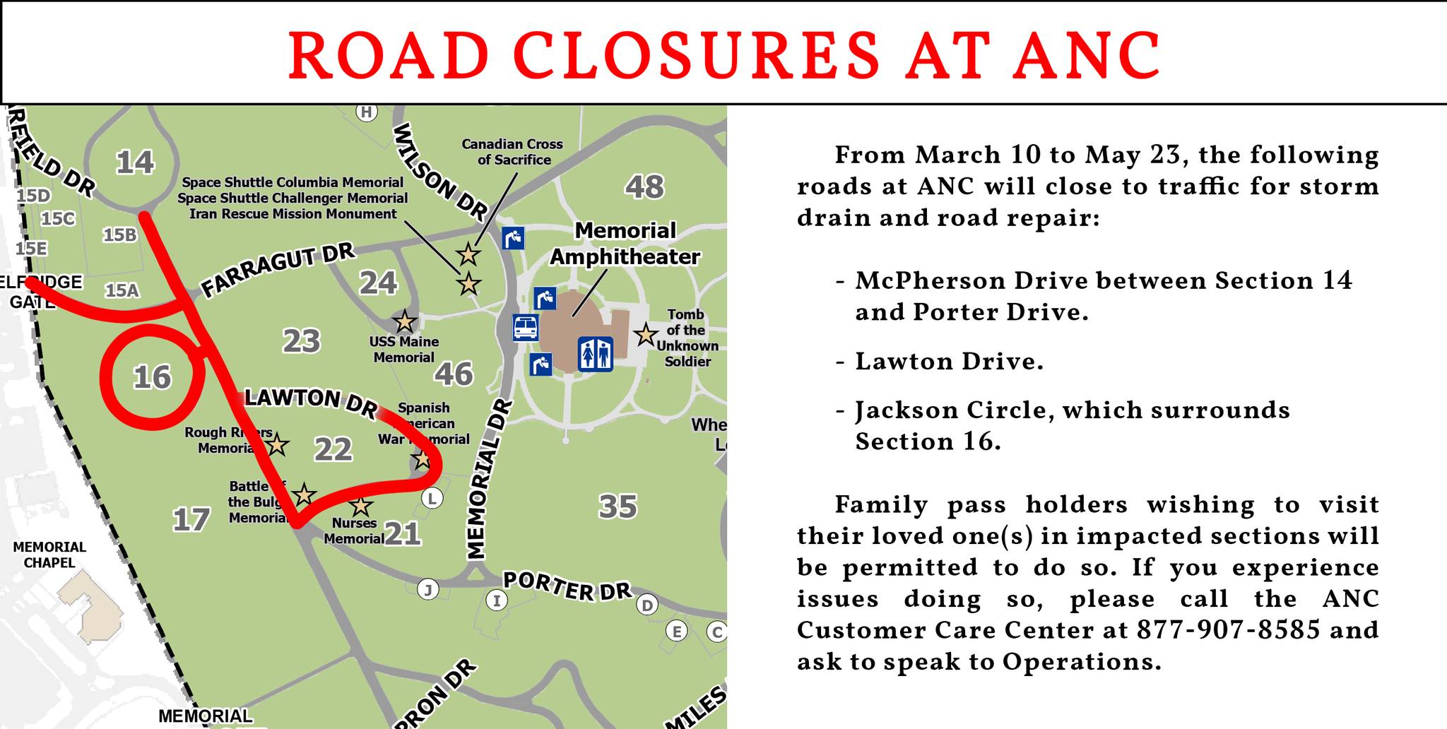 Arlington - 🚧 Attention to visitors and family pass holders: | Facebook