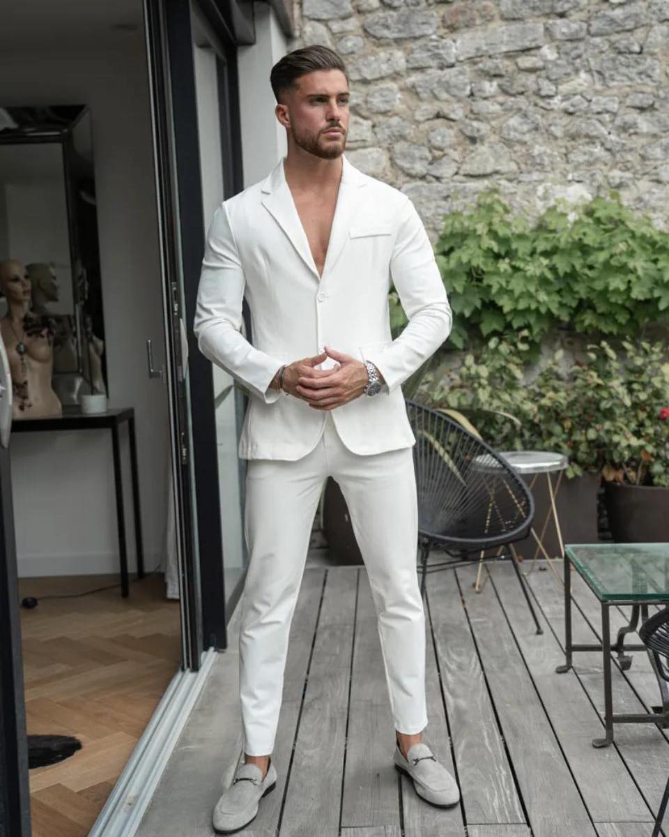 Costume Haut Homme Topman – Pour Mariage, Bal, Baptême, Taille Poitrine 34, Pantalon 28 Pouces