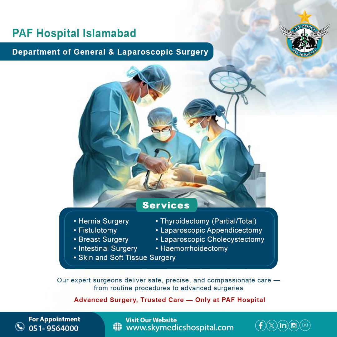 PAF - PAF Hospital Islamabad Department of General & Laparoscopic ...