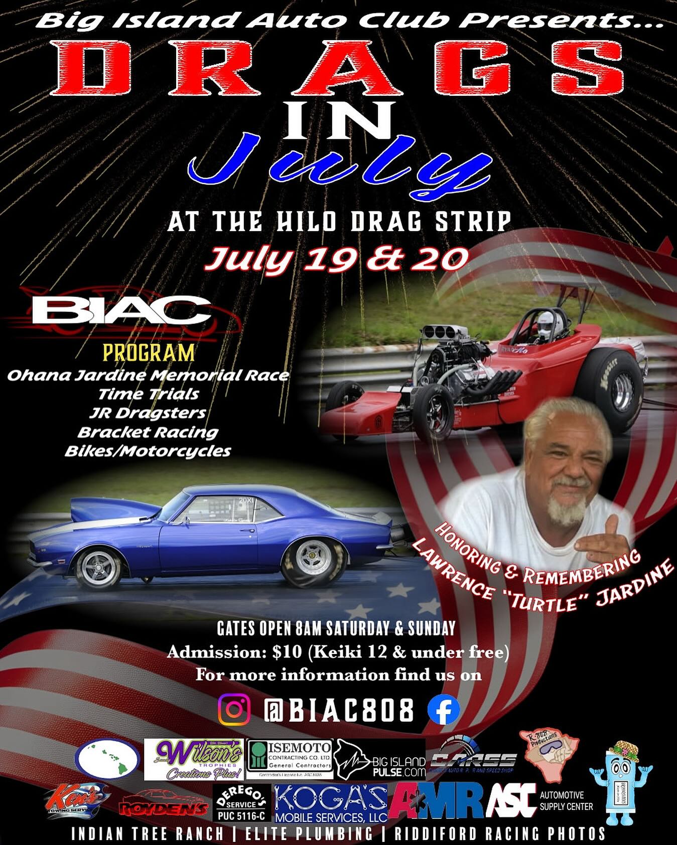 Race Event: Drags in July 🇺🇸... - Big Island Auto Club - BIAC | Facebook