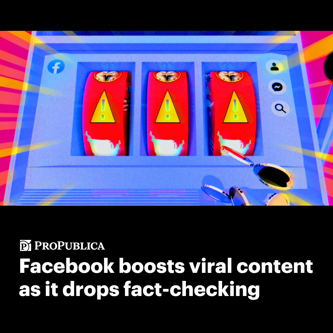ProPublica - ProPublica identified 95 Facebook pages that... | Facebook