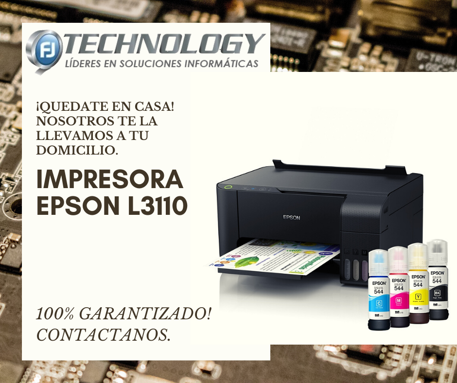 FJ TECHNOLOGY - IMPRESORA EPSON L3110. 💯👌 FJ TECHNOLOGY... | Facebook