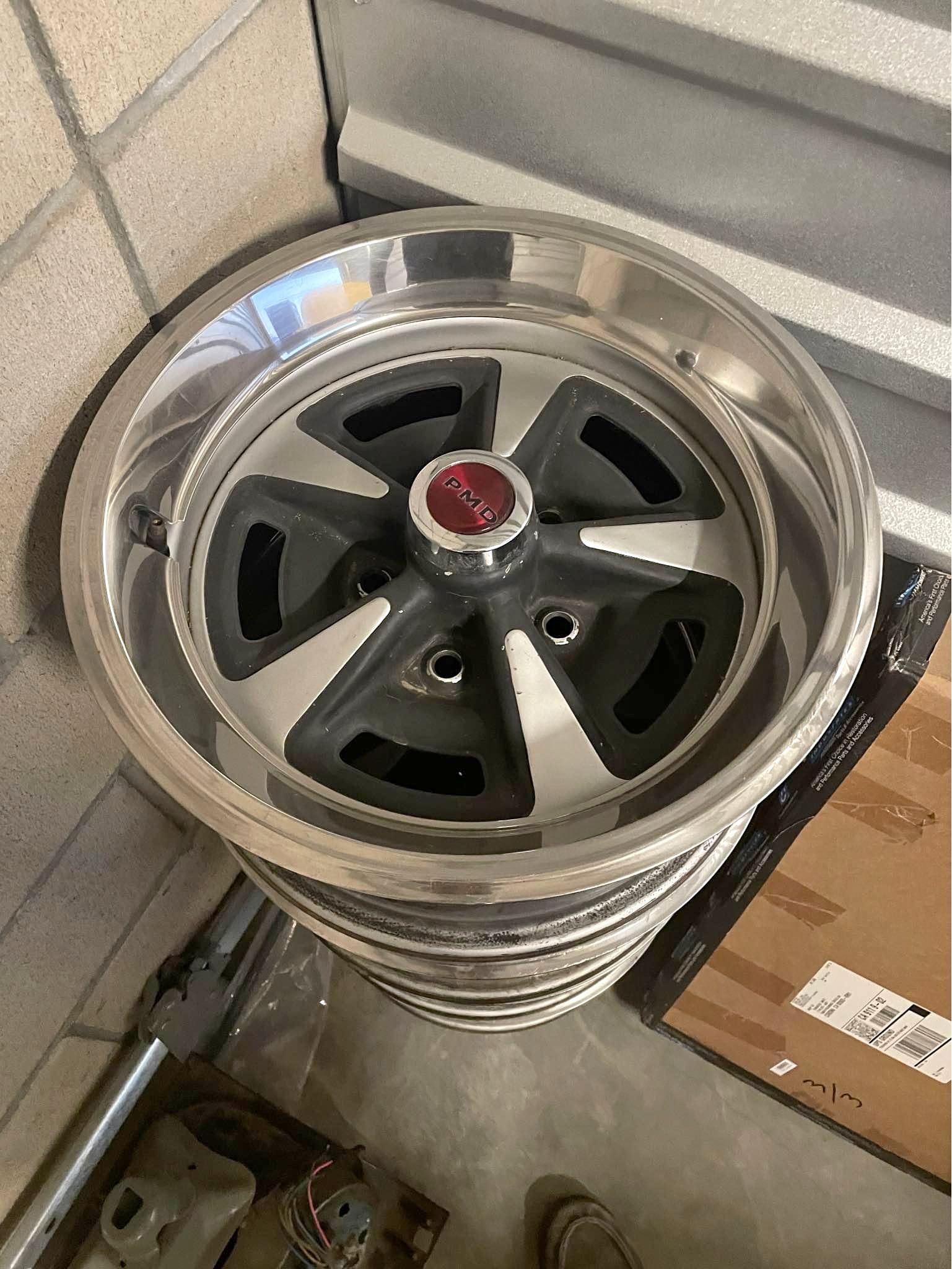 1968 Pontiac Rally II Wheels JC Code GTO Firebird w/ Rings & Caps - Car ...