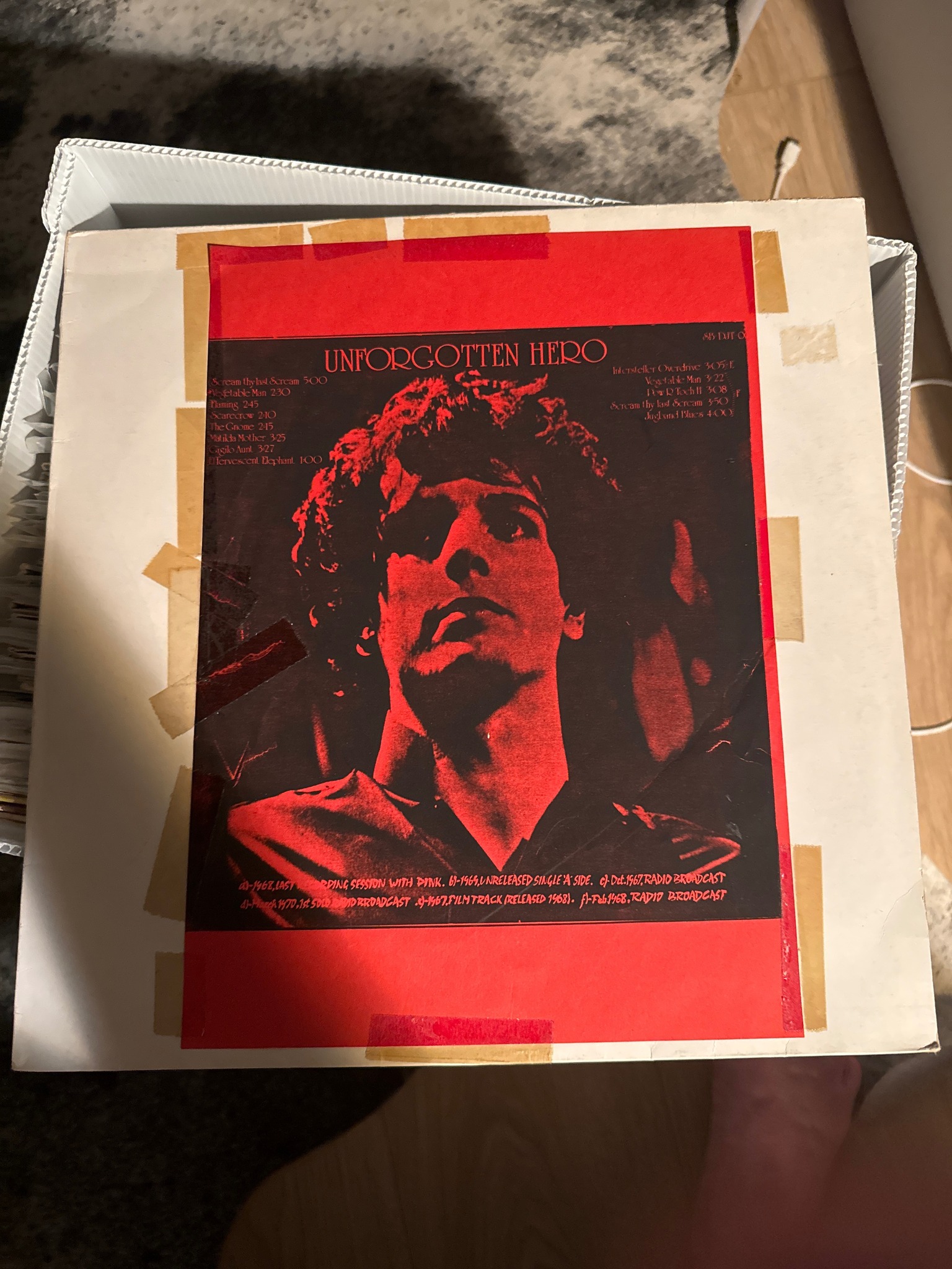 Rare Syd Barrett LP with Vegetable Man and Old Woman