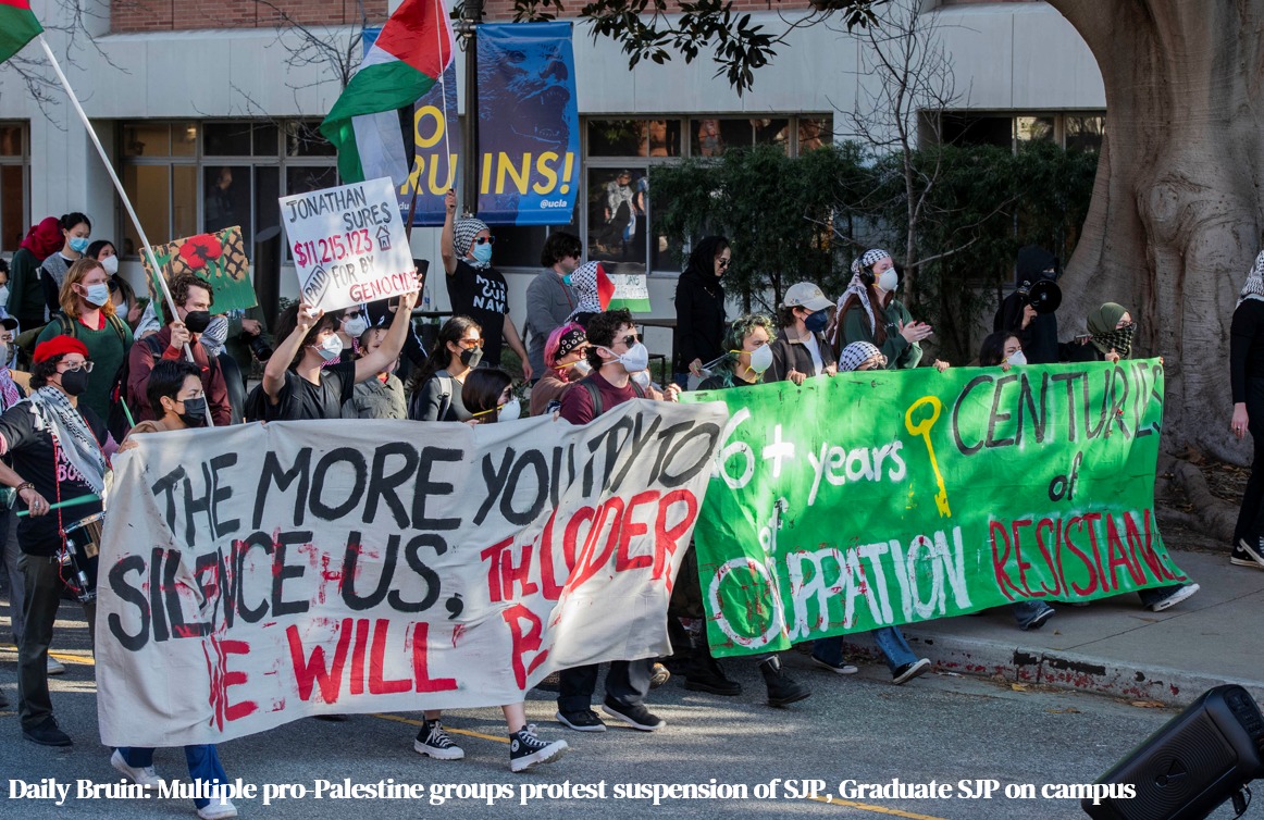 ADL - Another day of protest at UCLA. Thank you UCLA Police Department ...