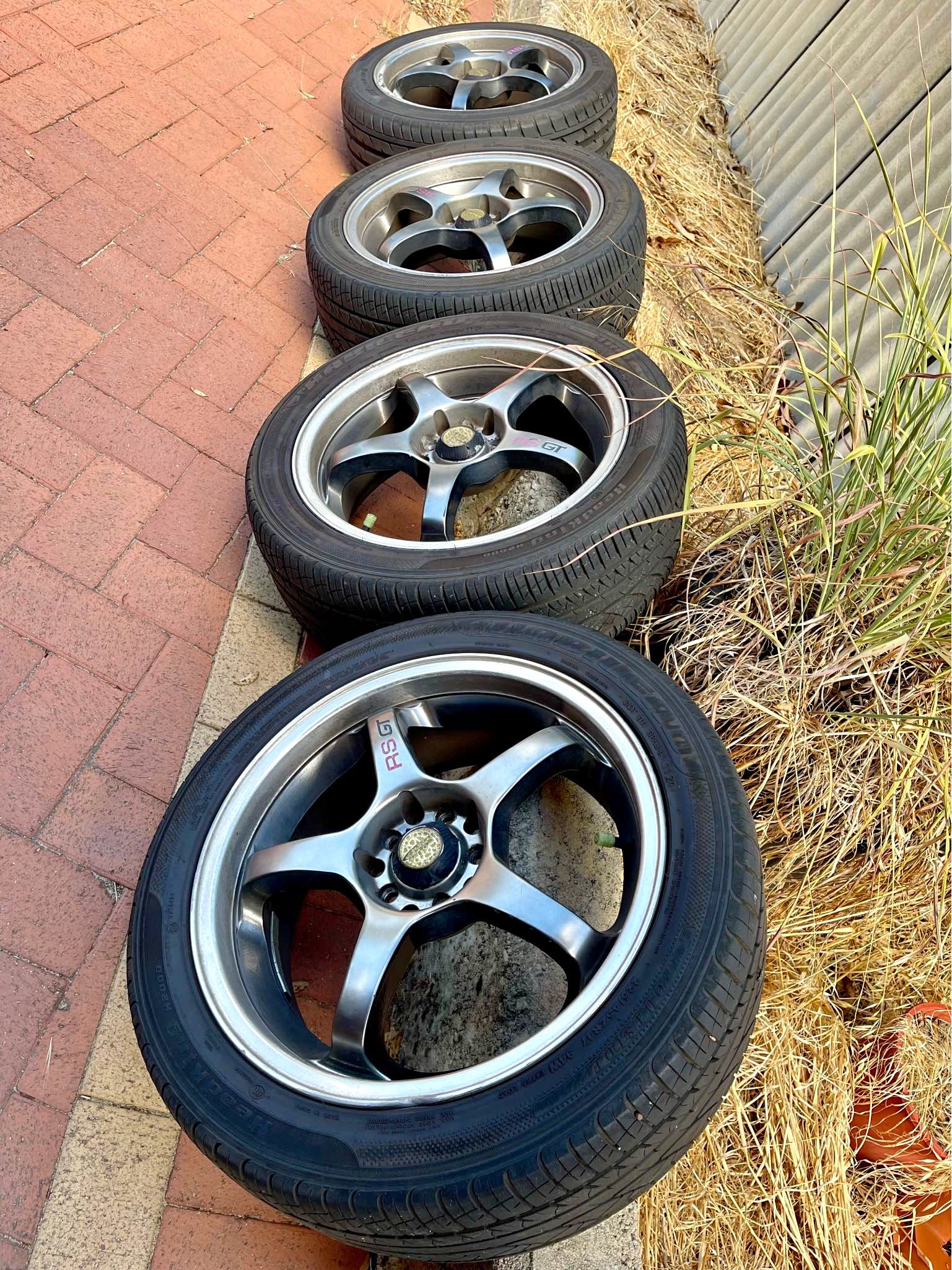 RS GT rims Multi stud 5x100 & 5x114.3 - Car Wheels, Tires & Parts ...