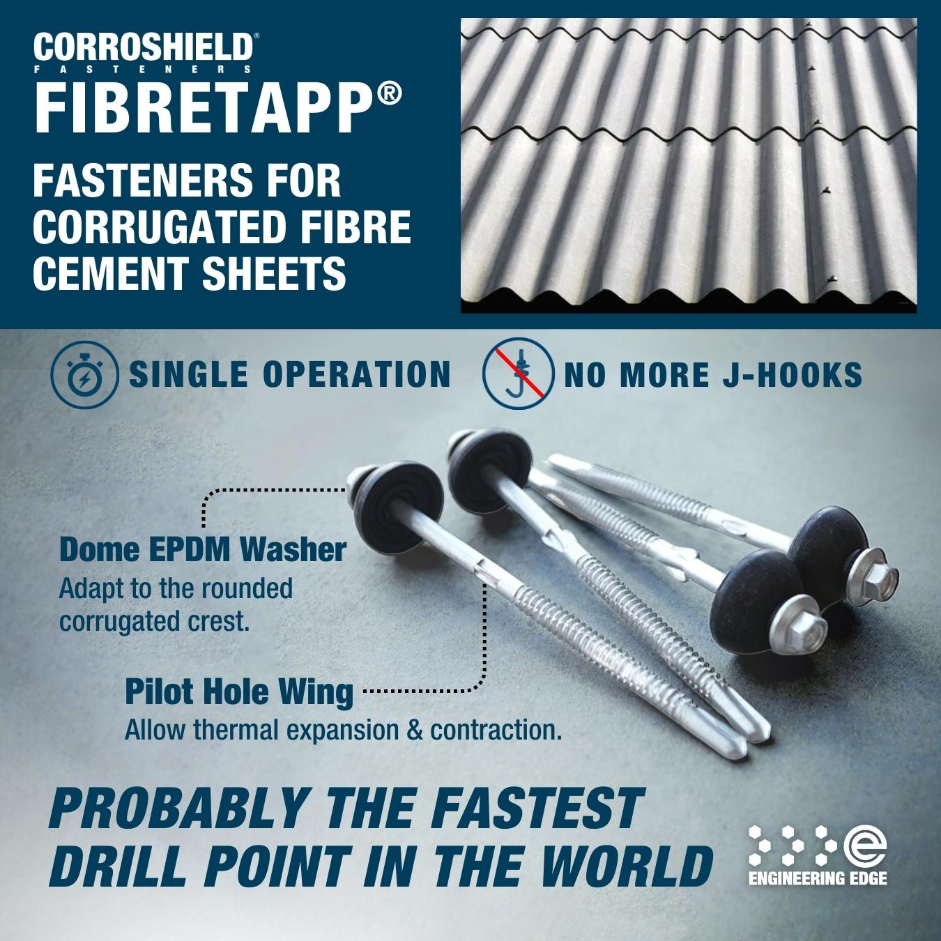 Engineering - FIBRETAPP®: Fasteners for corrugated fibre cement sheets ...