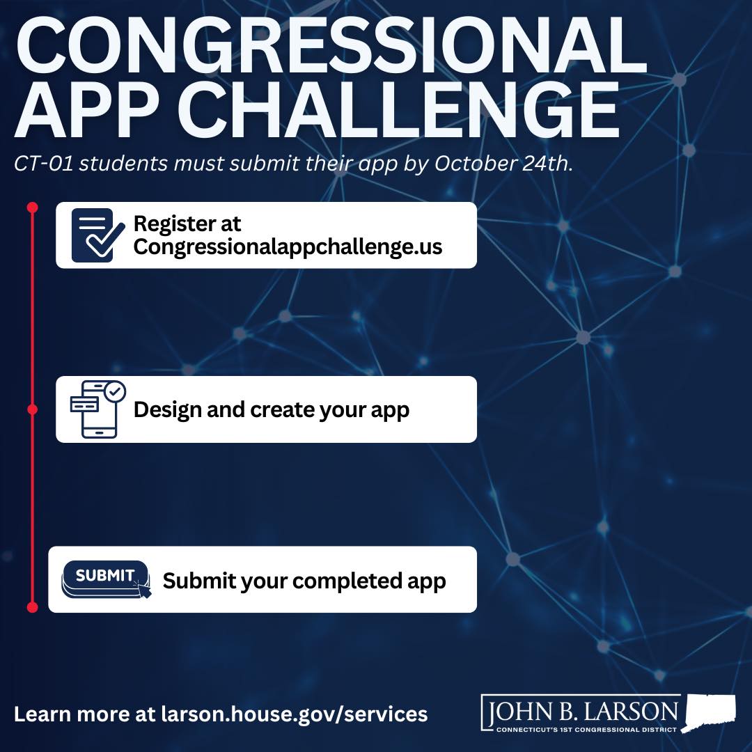John Larson - The 2024 Congressional App Challenge is now... | Facebook