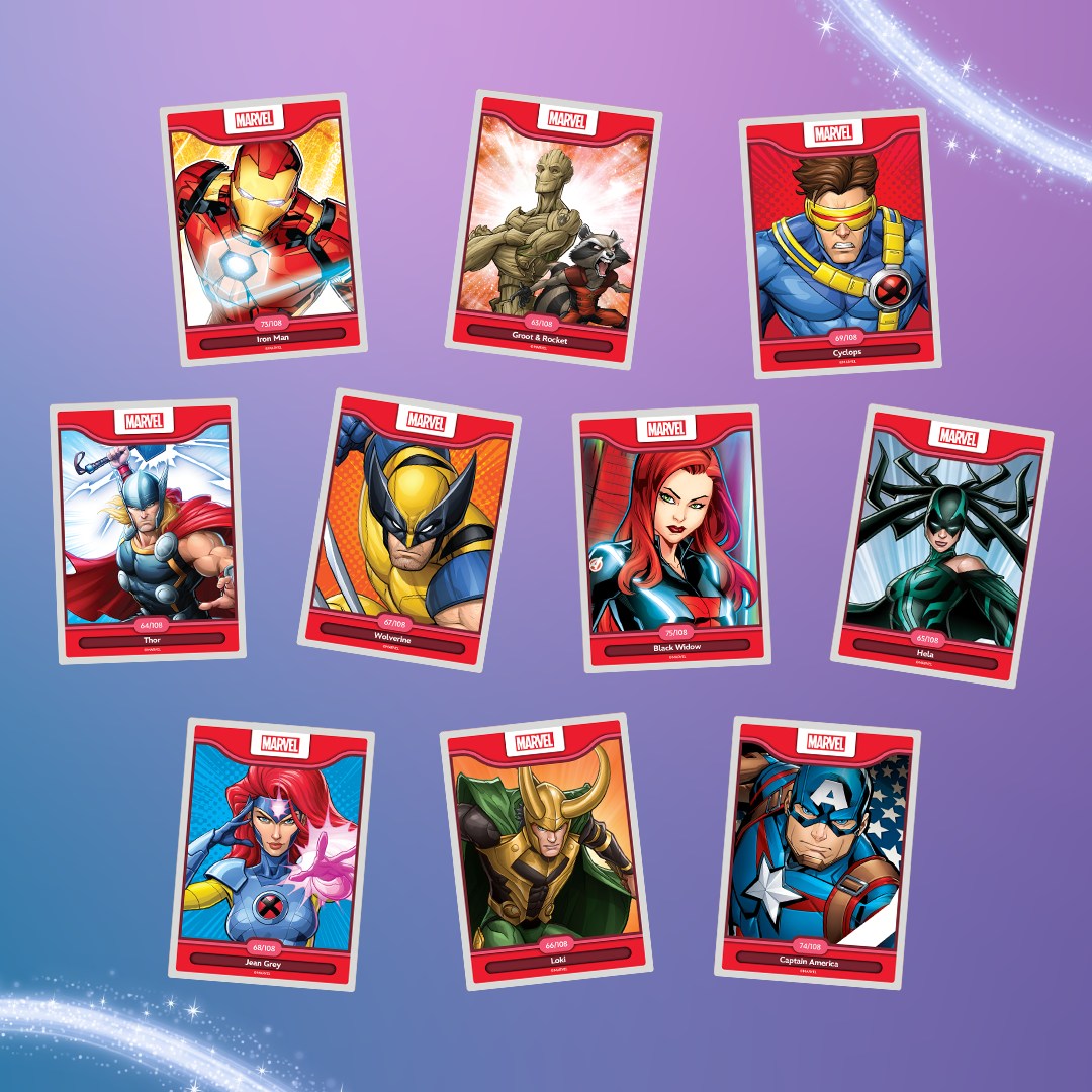 A closer look at the Marvel cards… 👀 Disney Worlds of Wonder
